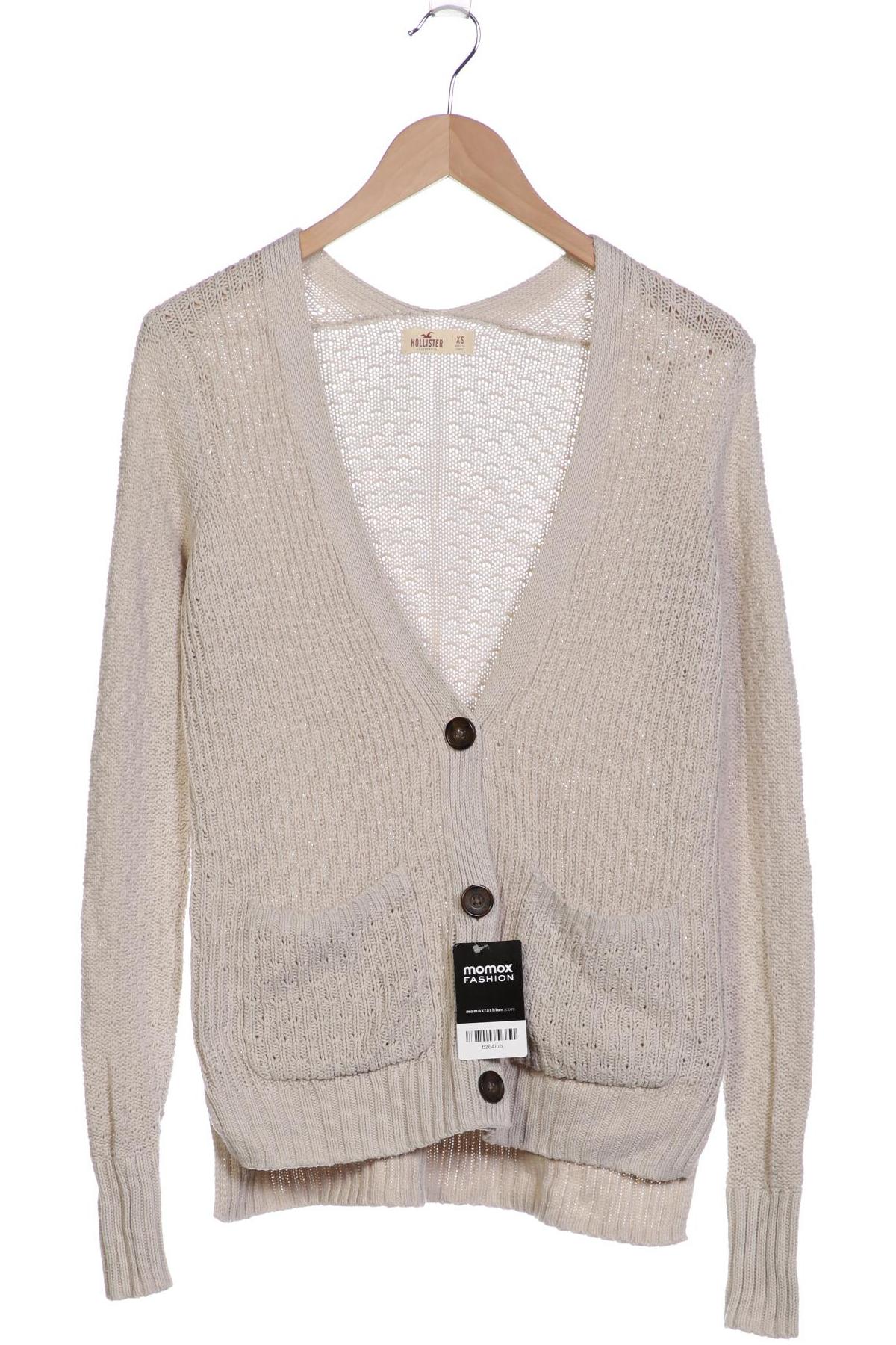 

Hollister Damen Strickjacke, cremeweiß, Gr. 34