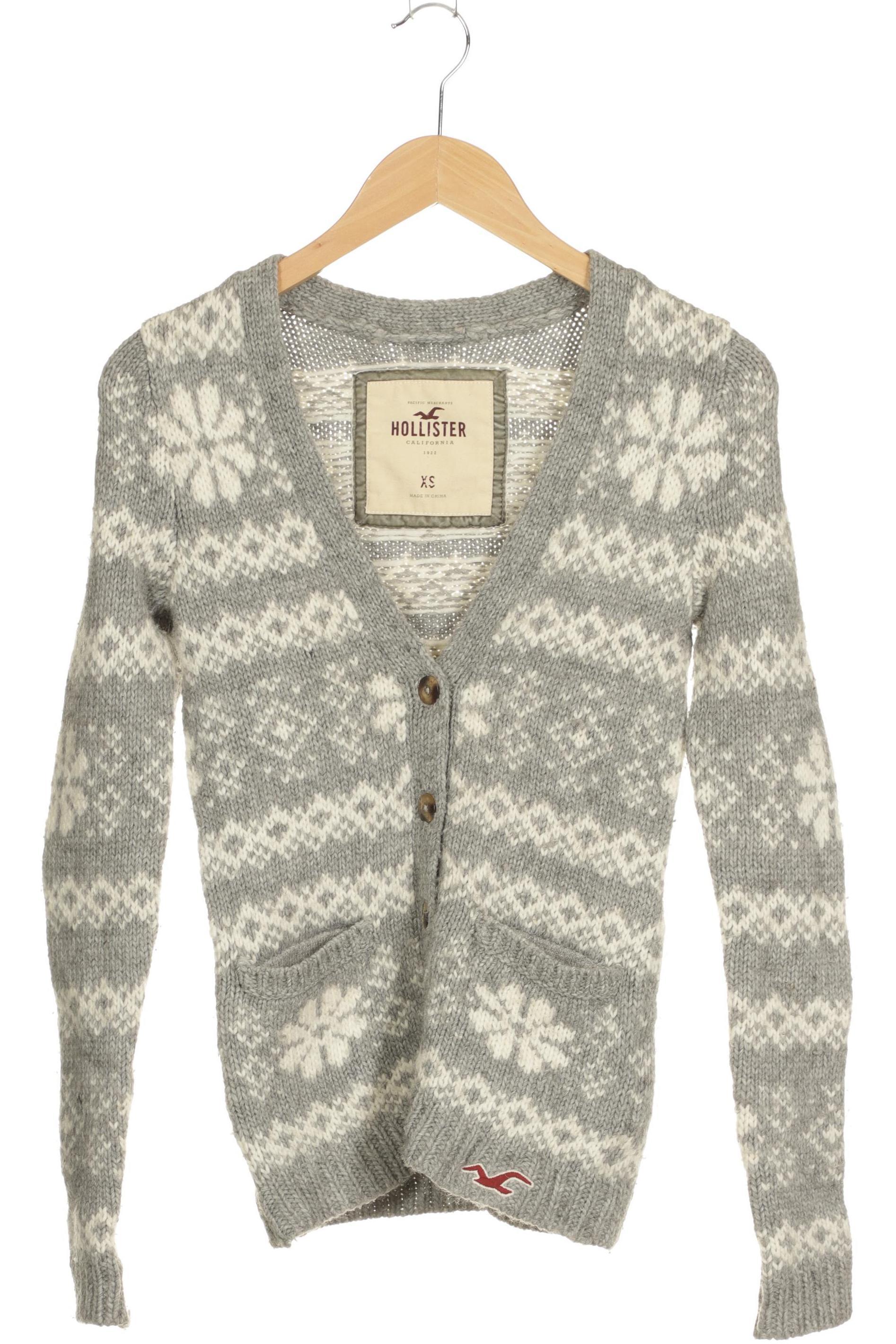

Hollister Damen Strickjacke, grau, Gr.