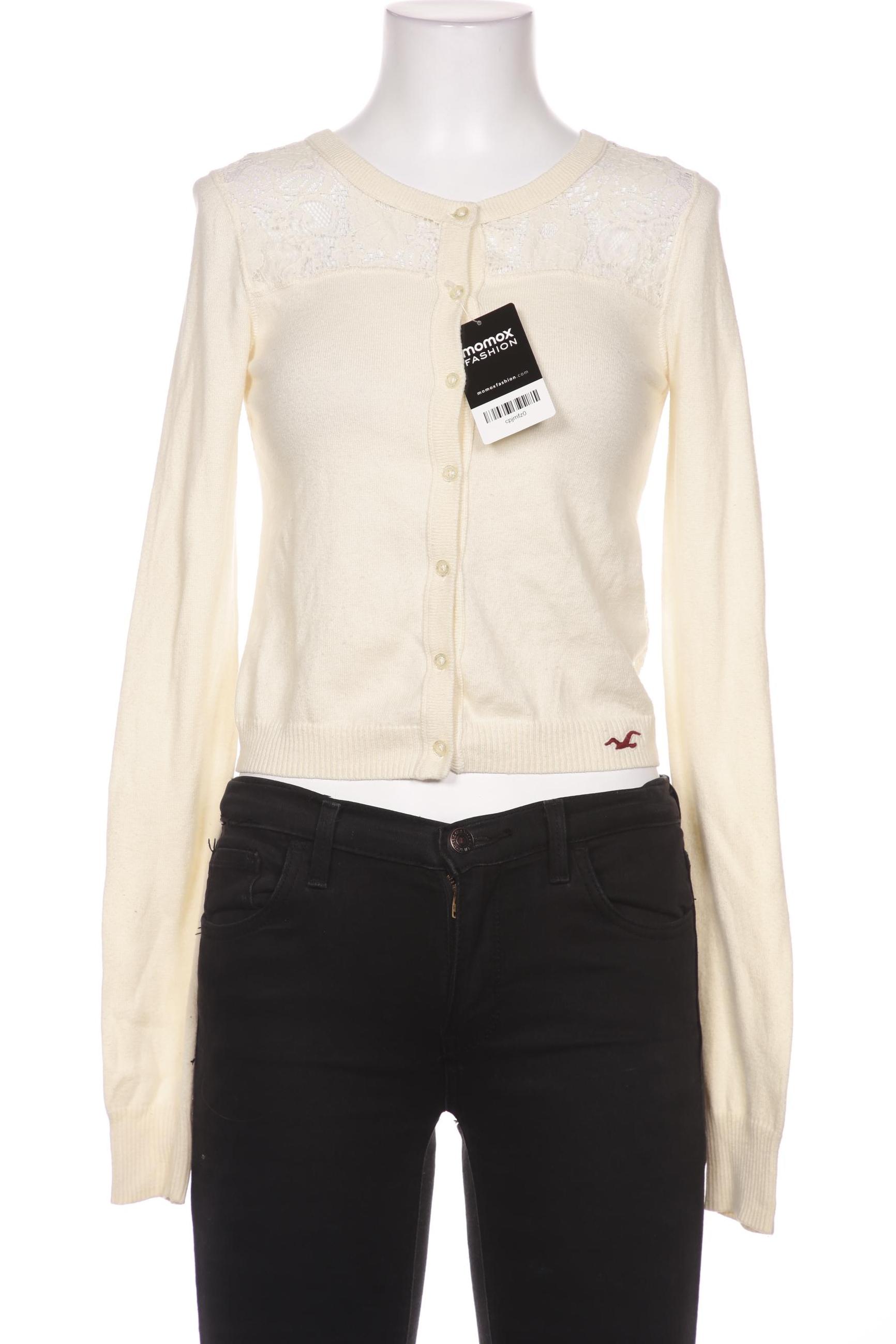 

Hollister Damen Strickjacke, cremeweiß, Gr. 36