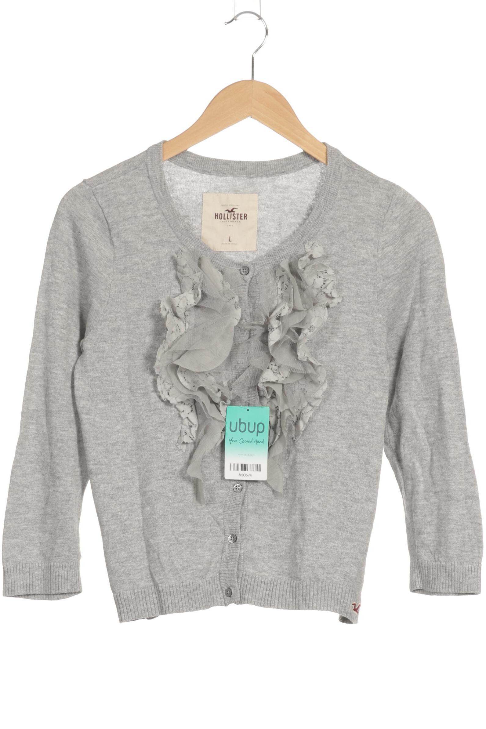 

Hollister Damen Strickjacke, grau, Gr.