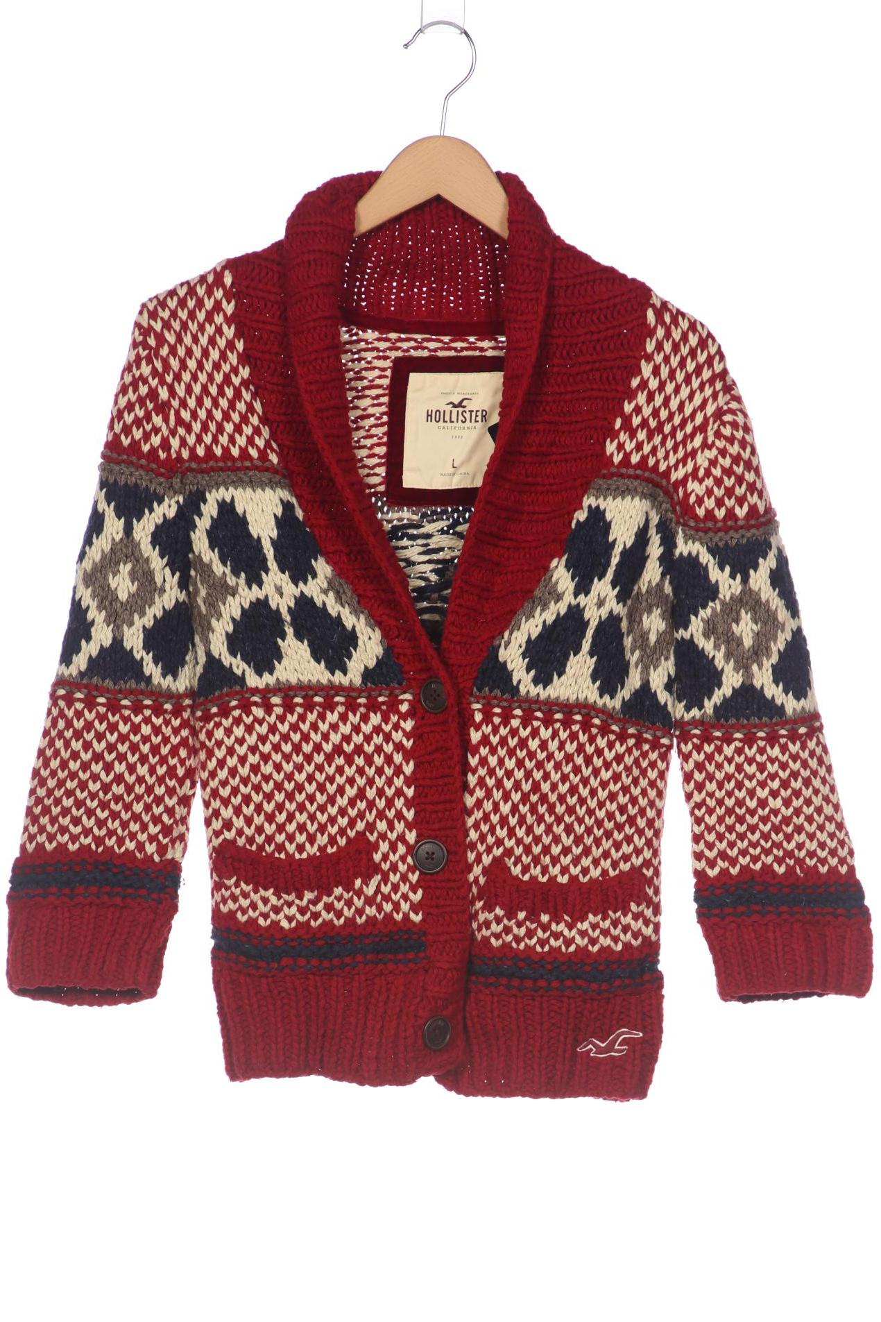 

Hollister Damen Strickjacke, rot, Gr. 64