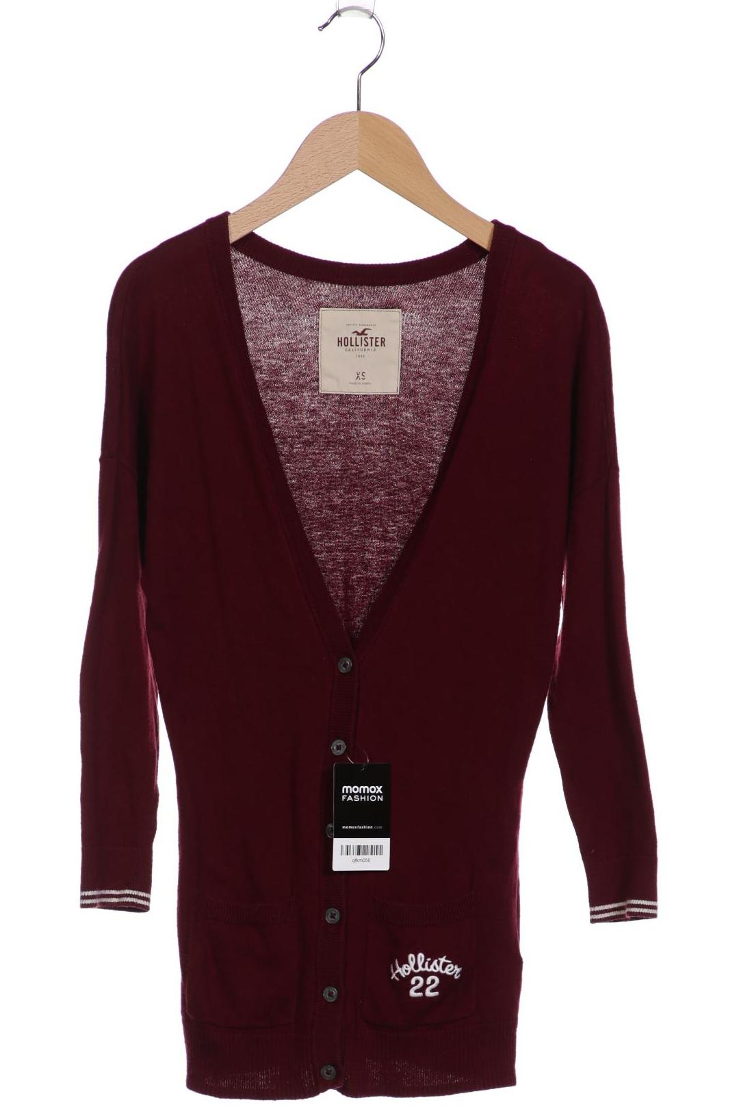 

Hollister Damen Strickjacke, bordeaux, Gr. 34