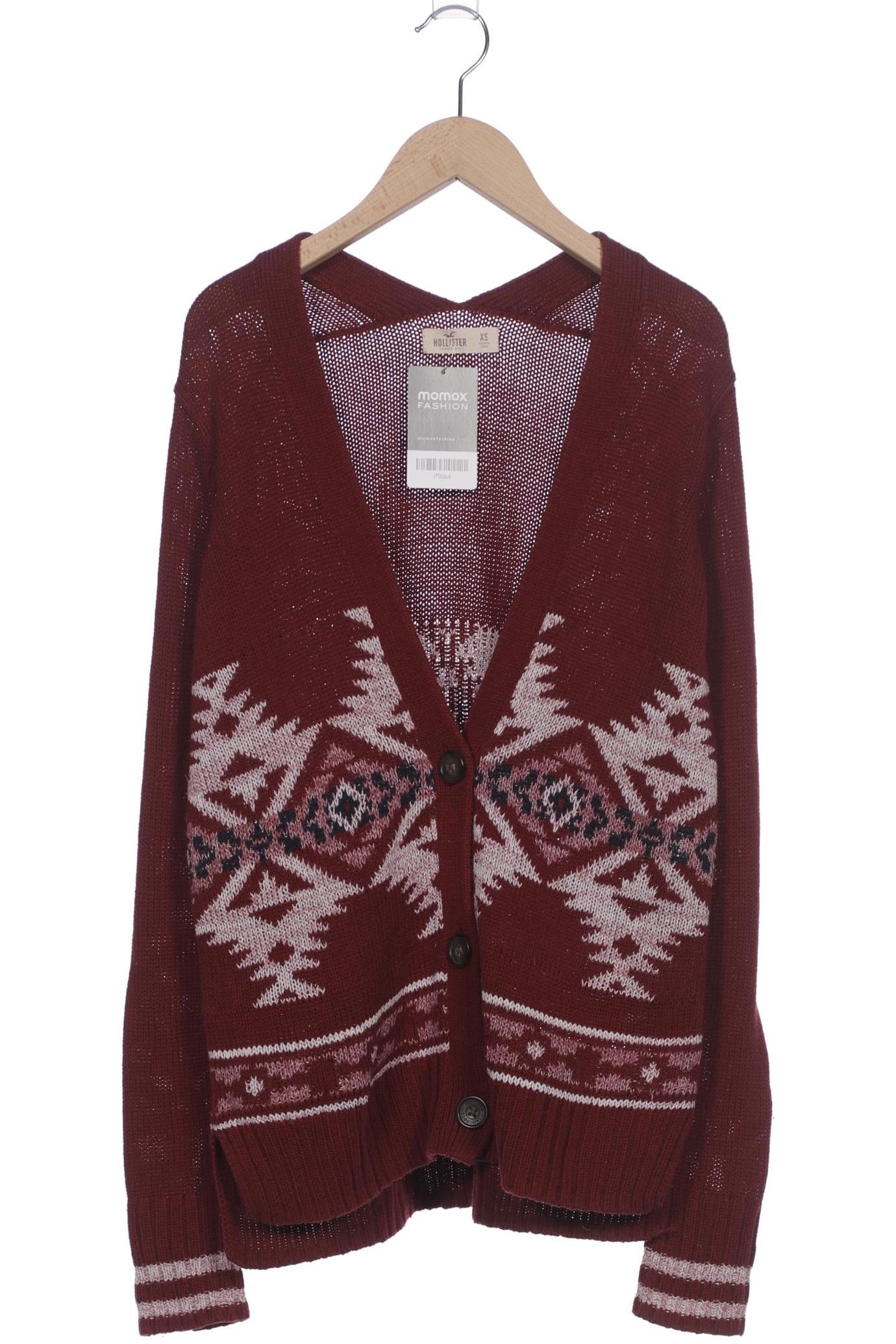 

Hollister Damen Strickjacke, bordeaux, Gr. 34