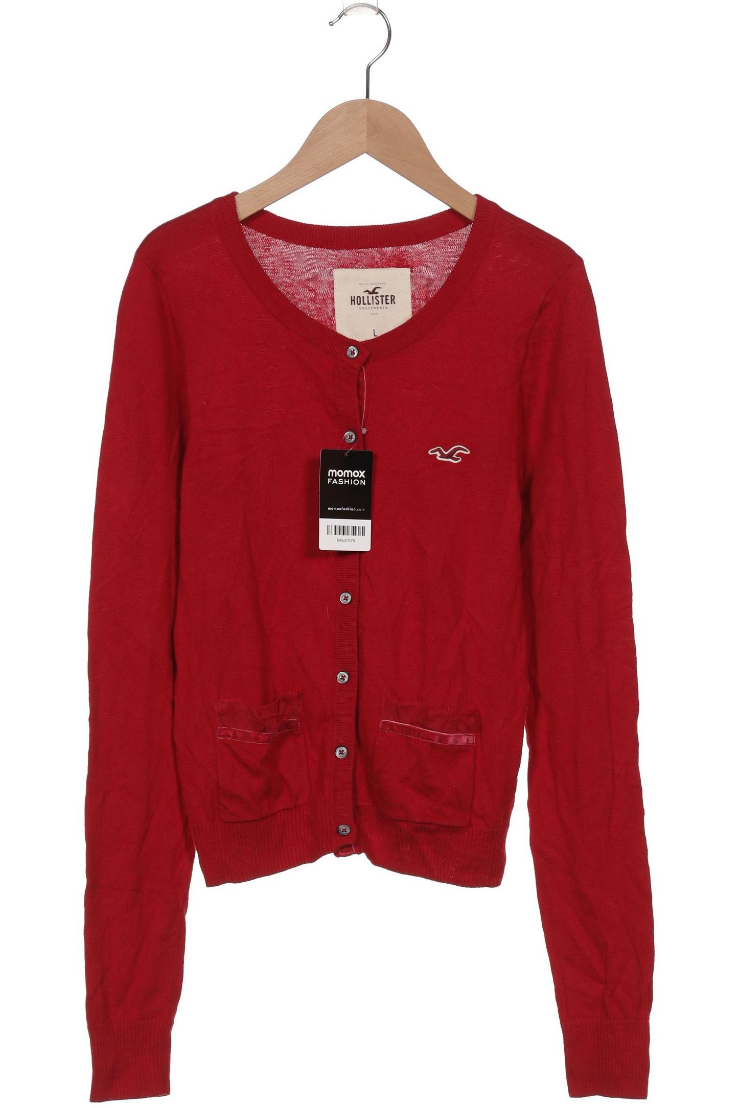 

Hollister Damen Strickjacke, rot, Gr. 42