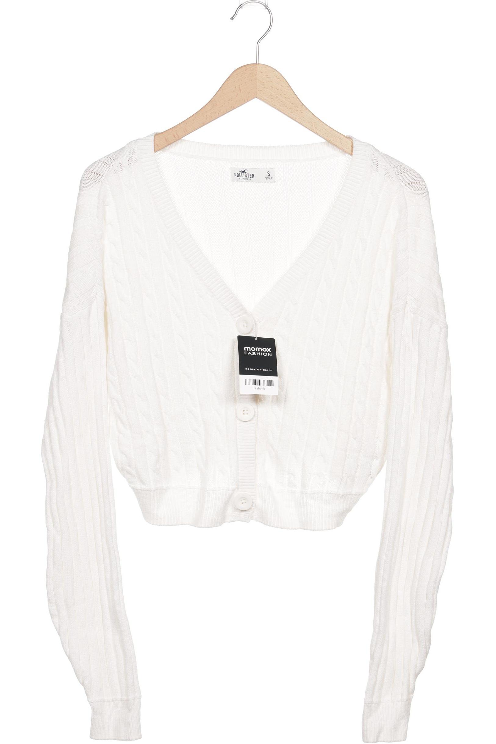 

Hollister Damen Strickjacke, weiß, Gr. 36