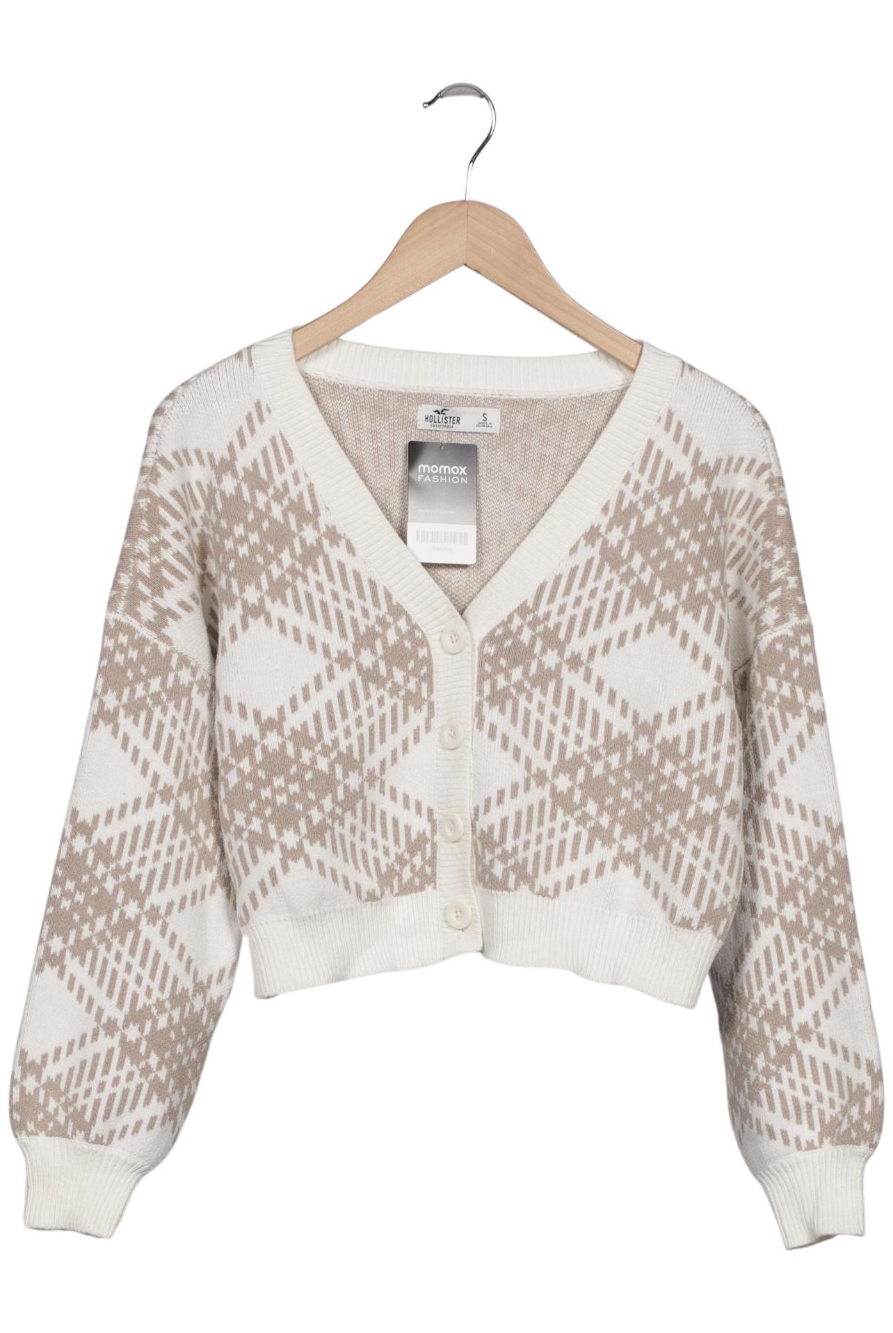

Hollister Damen Strickjacke, weiß, Gr. 36