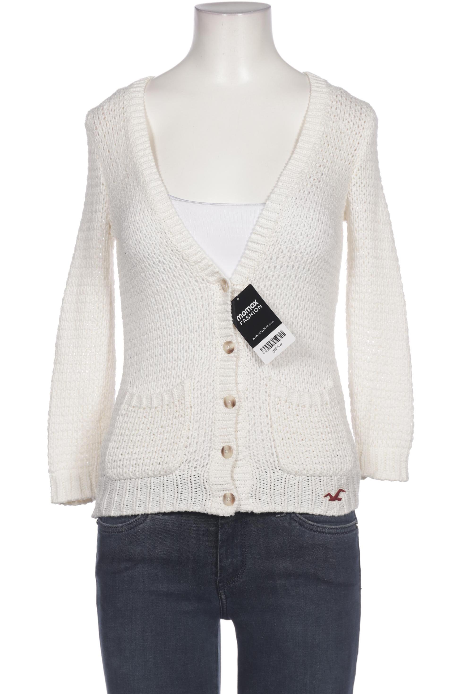 

Hollister Damen Strickjacke, weiß, Gr. 34