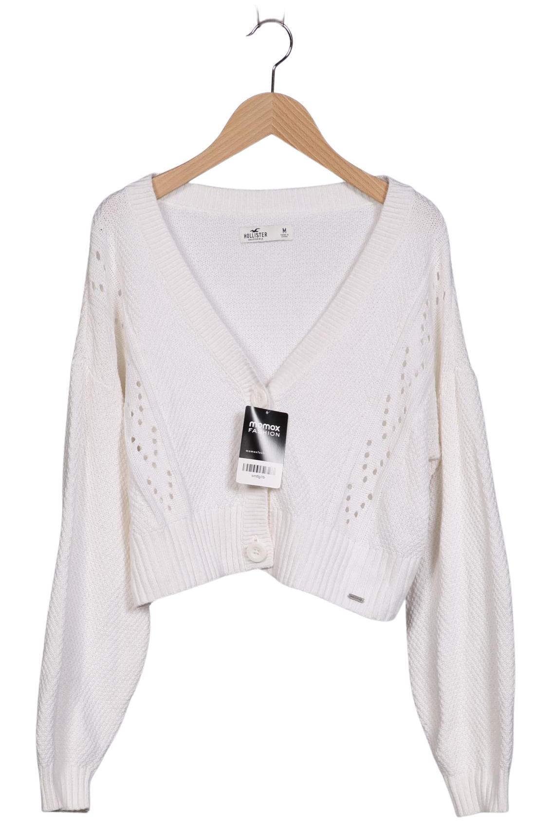

Hollister Damen Strickjacke, weiß, Gr. 38