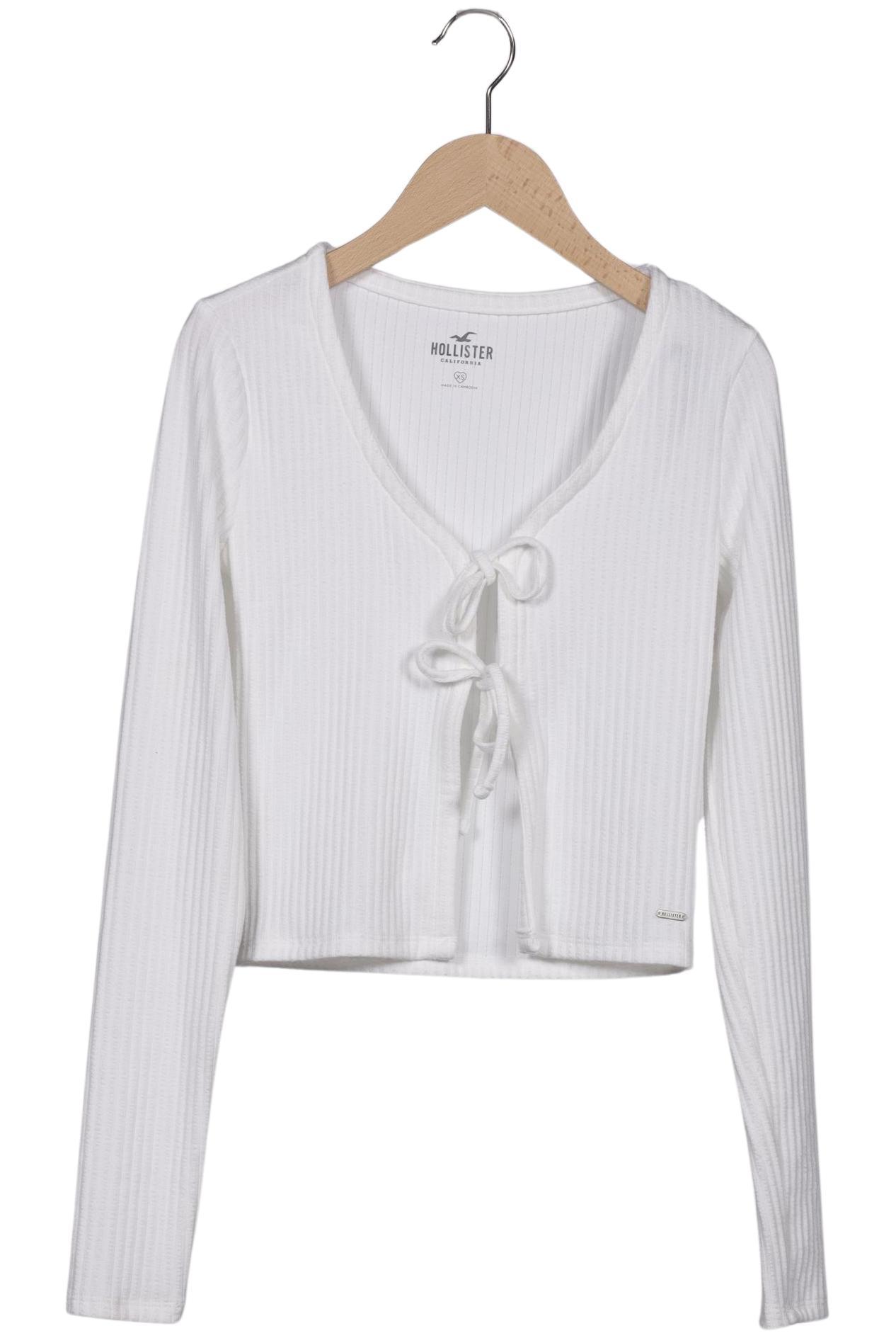 

Hollister Damen Strickjacke, weiß, Gr. 34