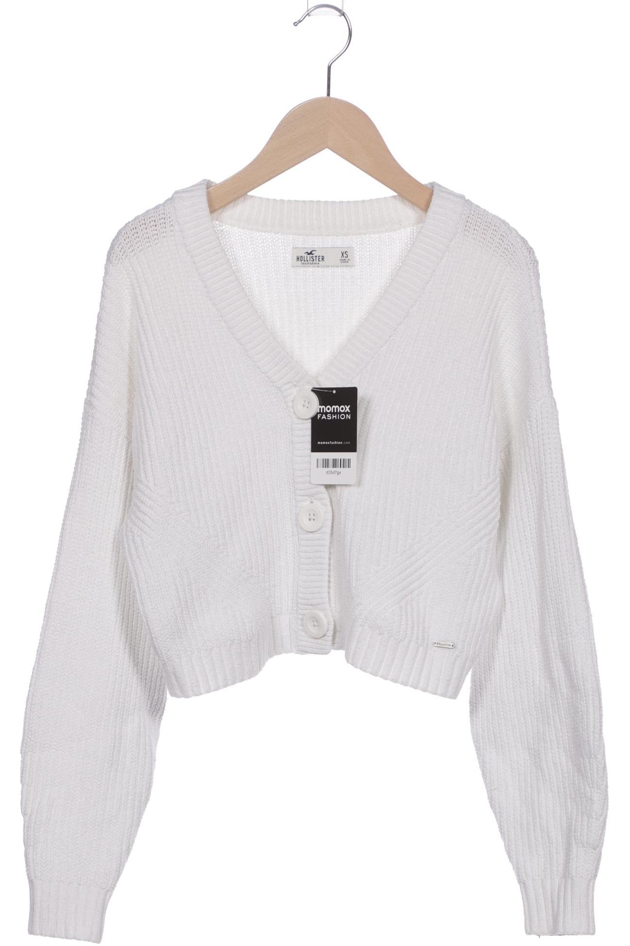 

Hollister Damen Strickjacke, weiß, Gr. 34