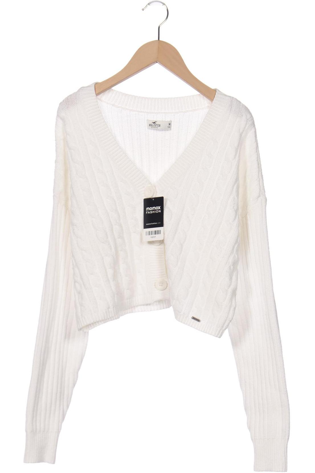 

Hollister Damen Strickjacke, weiß, Gr. 38
