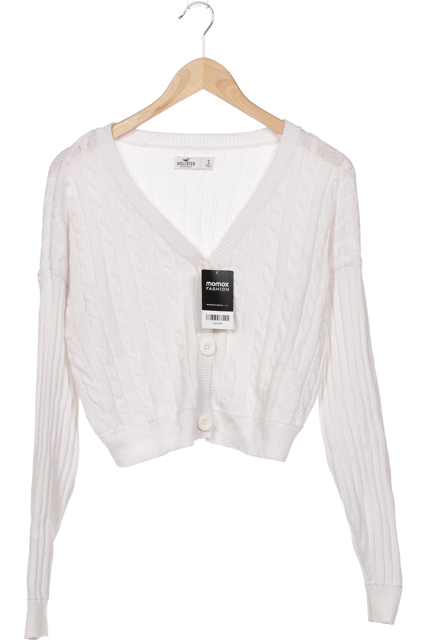 

Hollister Damen Strickjacke, weiß, Gr. 36