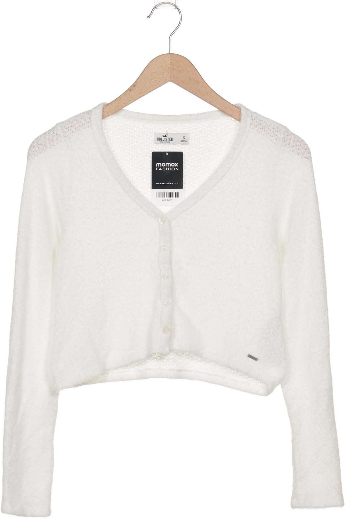 

Hollister Damen Strickjacke, weiß, Gr. 36