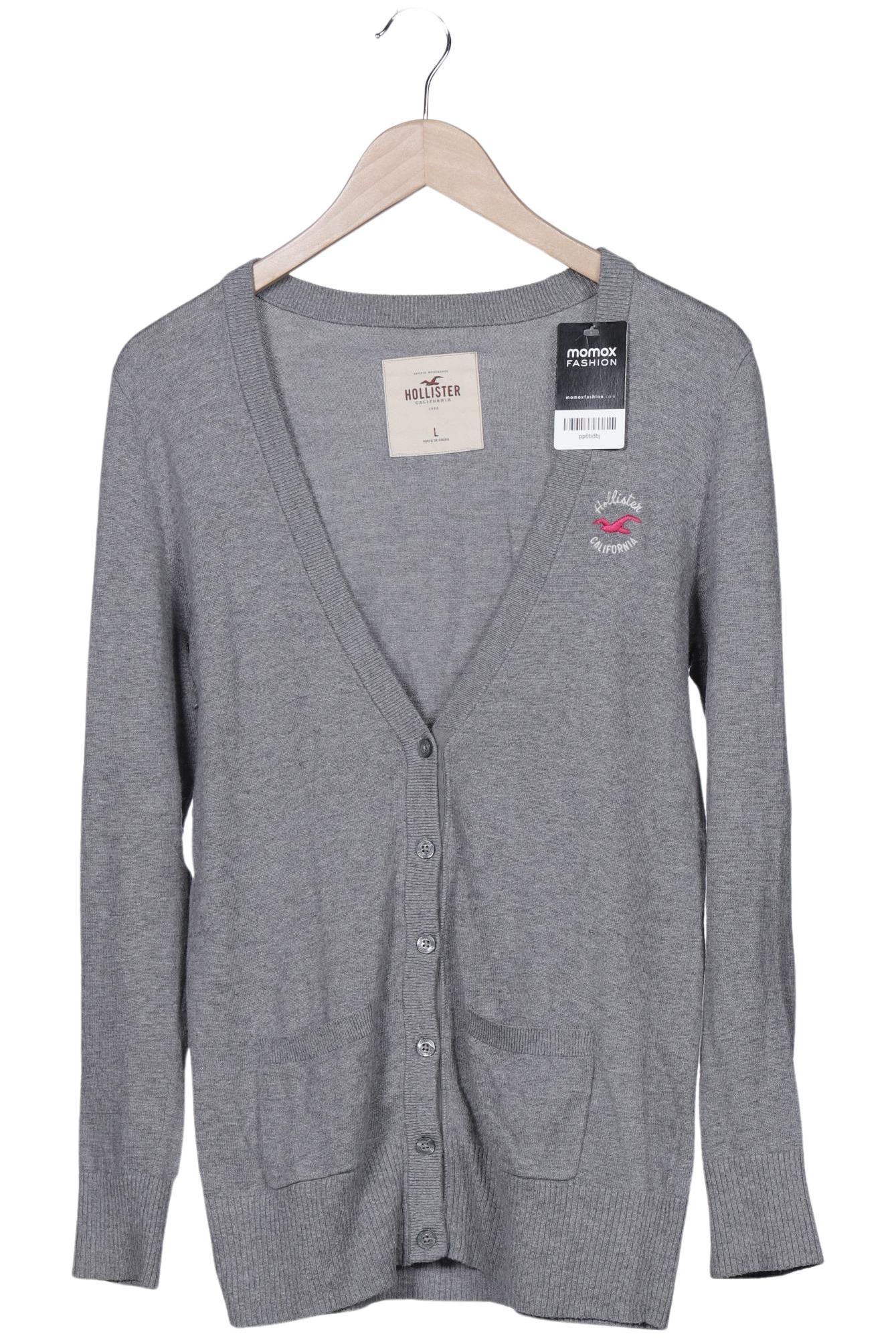 

Hollister Damen Strickjacke, grau, Gr. 42