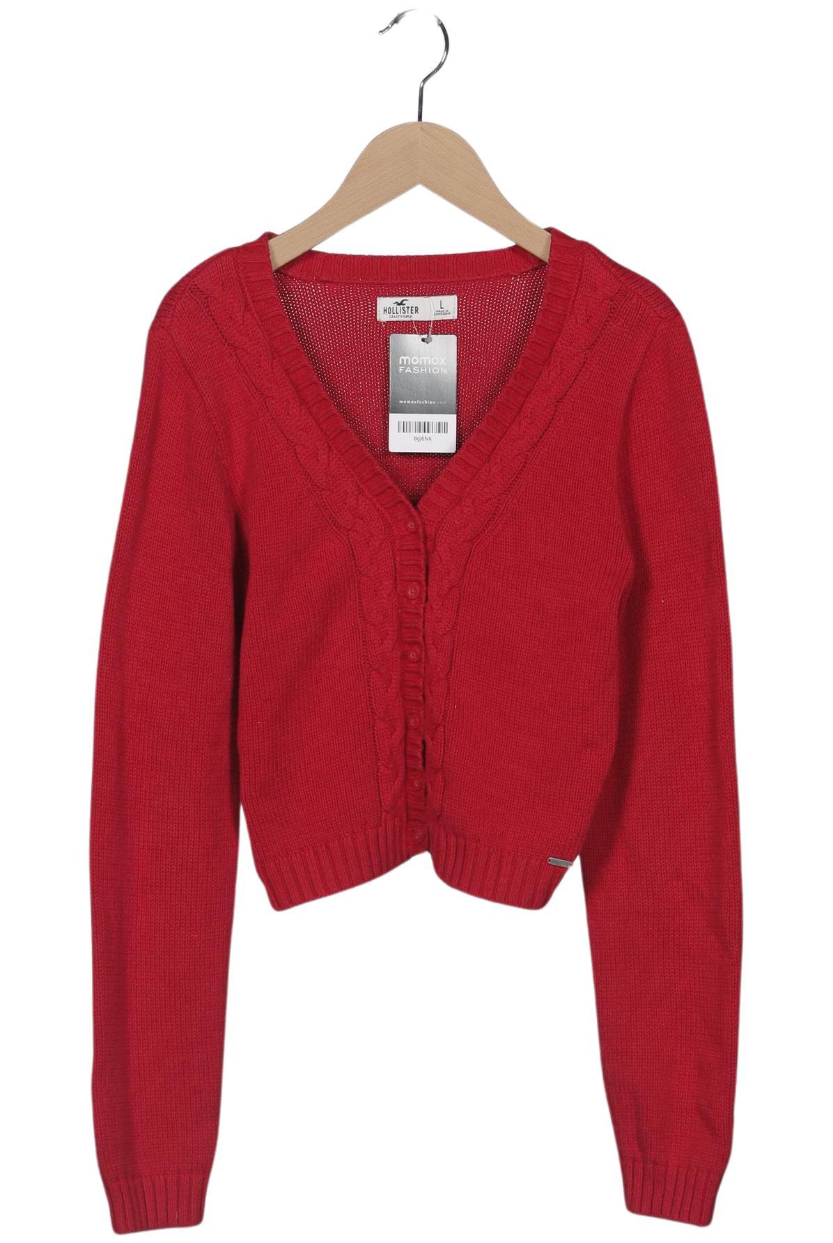 

Hollister Damen Strickjacke, rot, Gr. 42