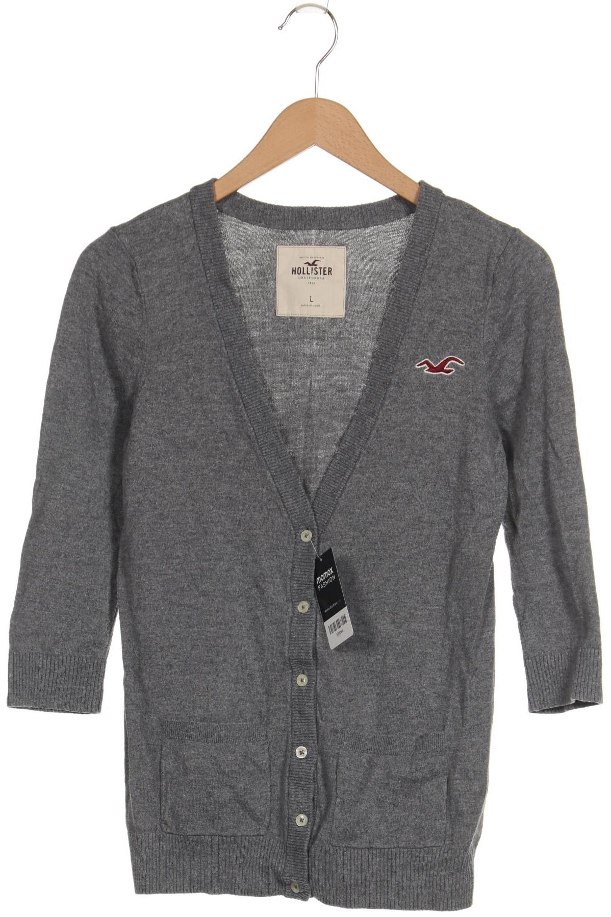 

Hollister Damen Strickjacke, grau, Gr. 42