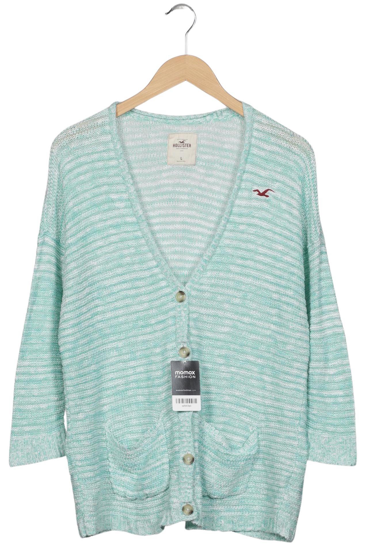 

Hollister Damen Strickjacke, hellgrün, Gr. 42