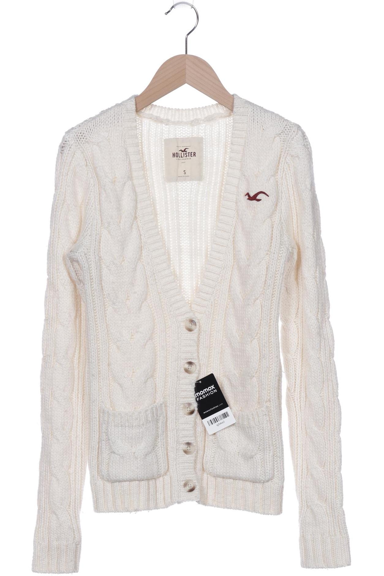 

Hollister Damen Strickjacke, cremeweiß, Gr. 36