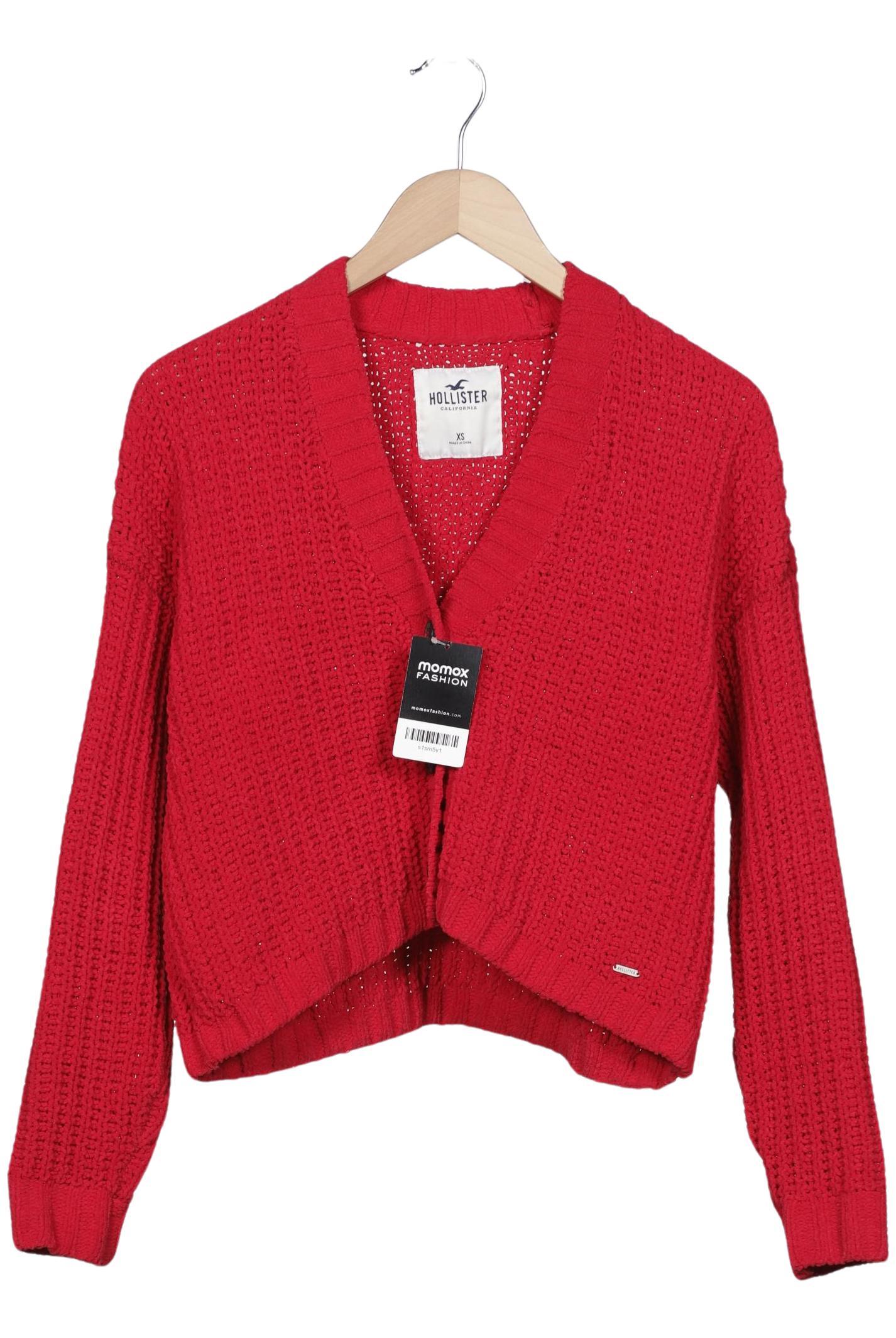 

Hollister Damen Strickjacke, rot, Gr. 34