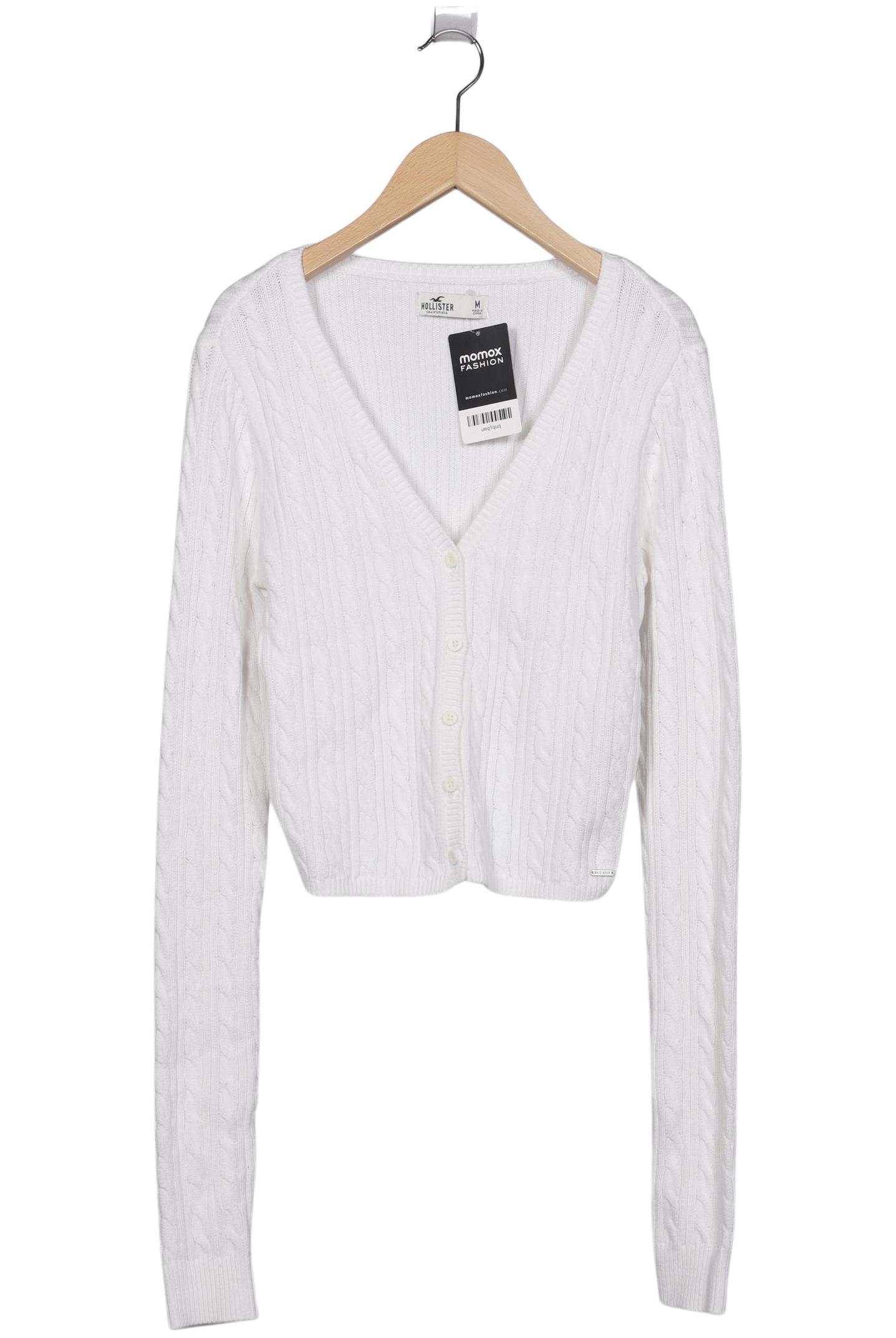

Hollister Damen Strickjacke, weiß, Gr. 38