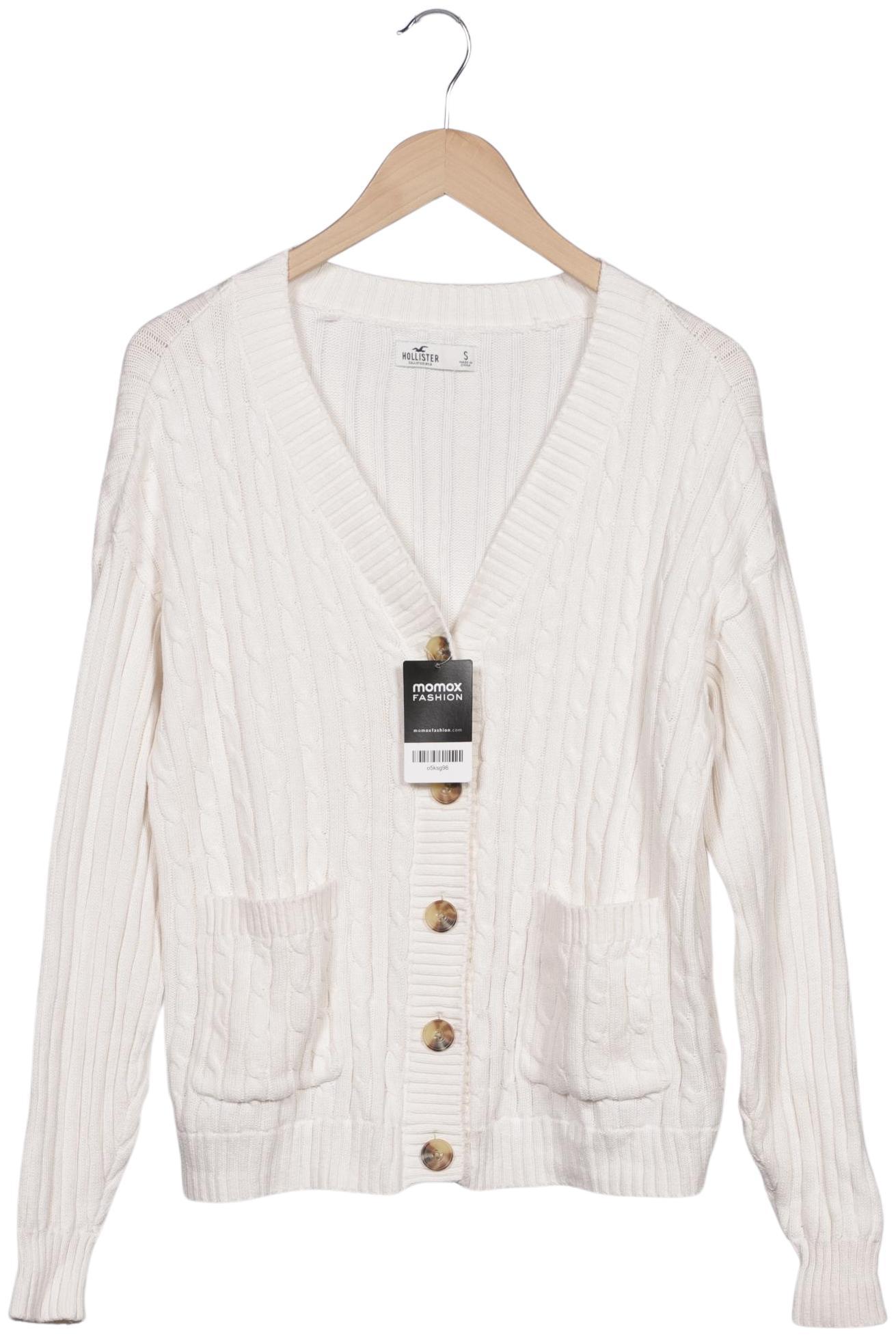 

Hollister Damen Strickjacke, weiß, Gr. 36