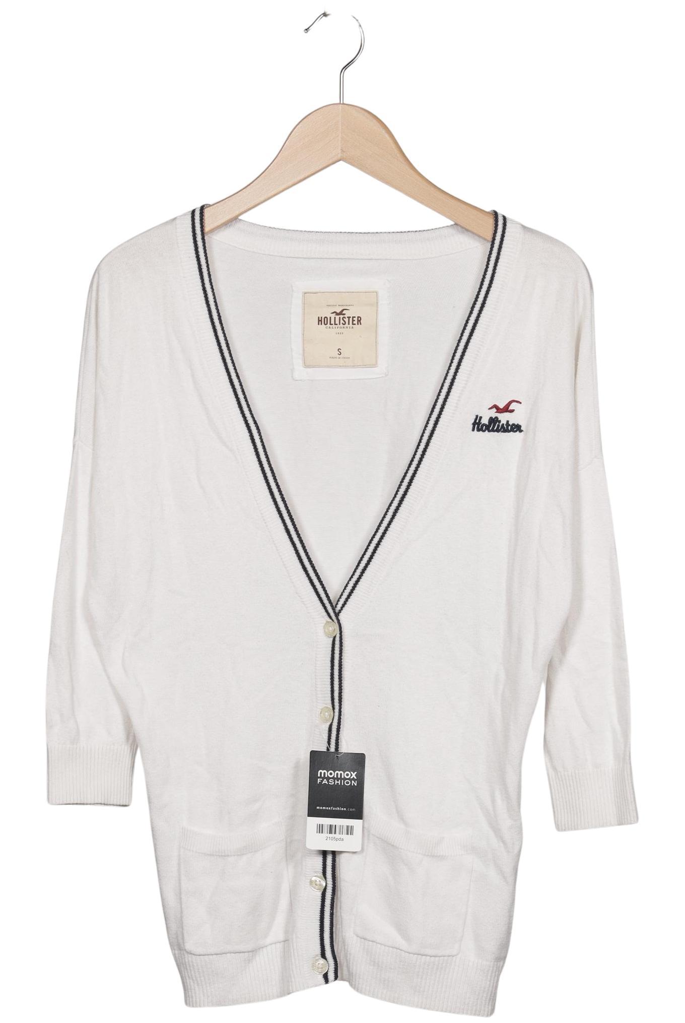 

Hollister Damen Strickjacke, weiß, Gr. 36