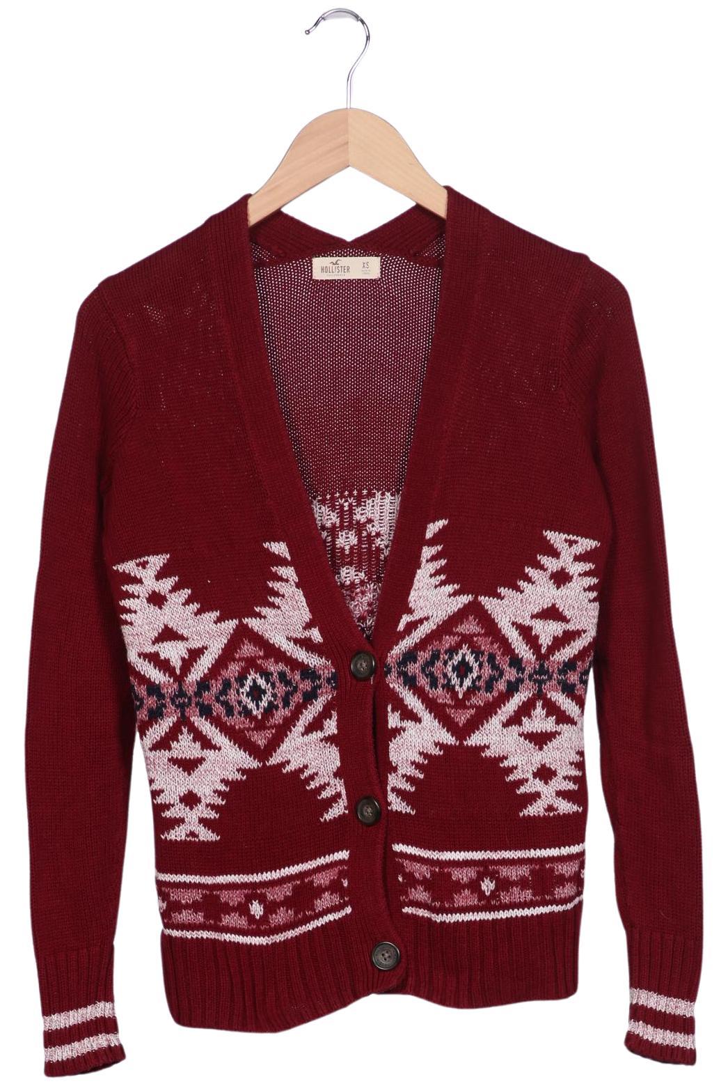 

Hollister Damen Strickjacke, rot, Gr. 34