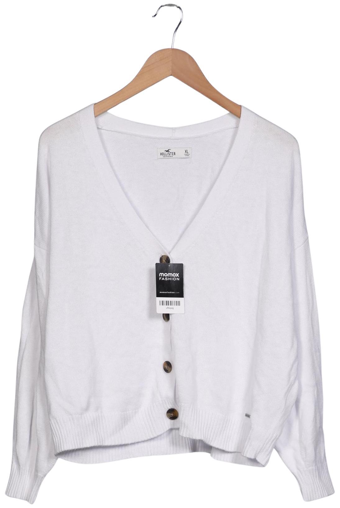 

Hollister Damen Strickjacke, weiß, Gr. 44