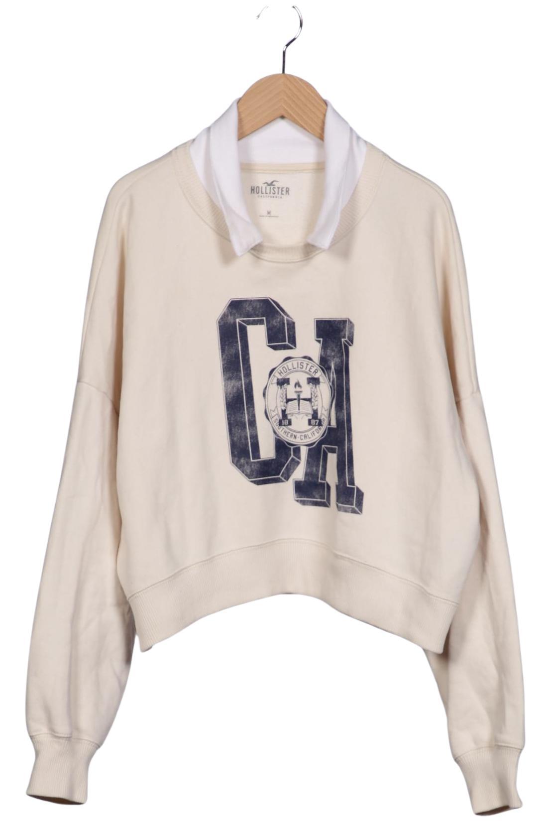 

Hollister Damen Sweatshirt, cremeweiß, Gr. 38