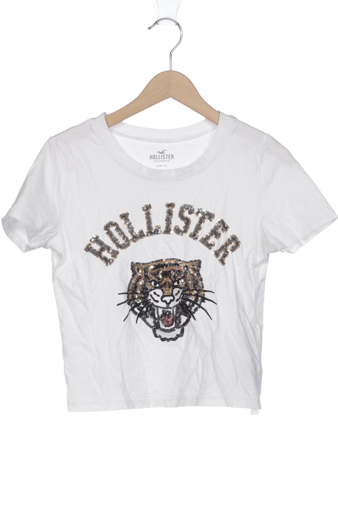 

Hollister Damen T-Shirt, weiß, Gr. 34