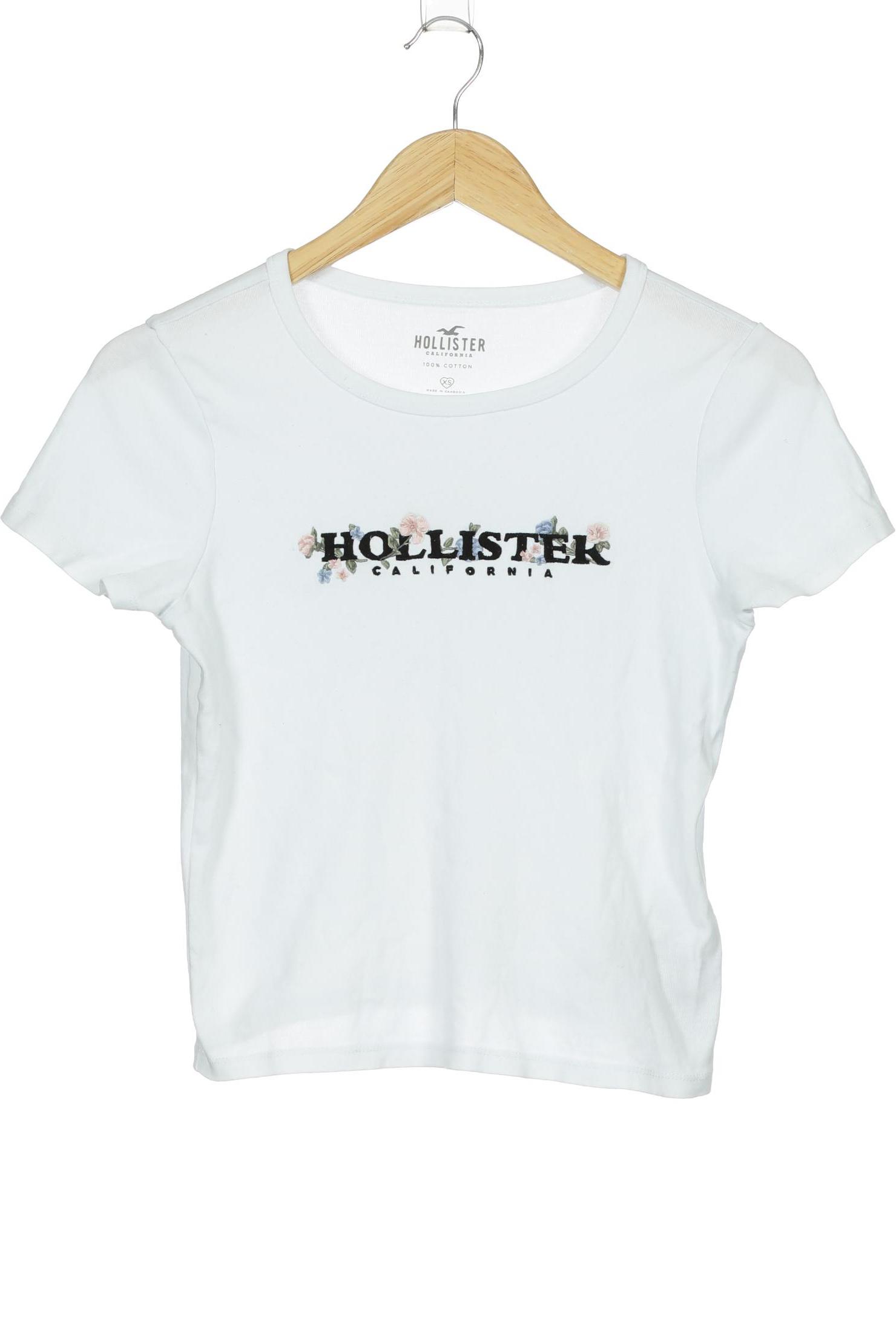 

Hollister Damen T-Shirt, weiß, Gr.