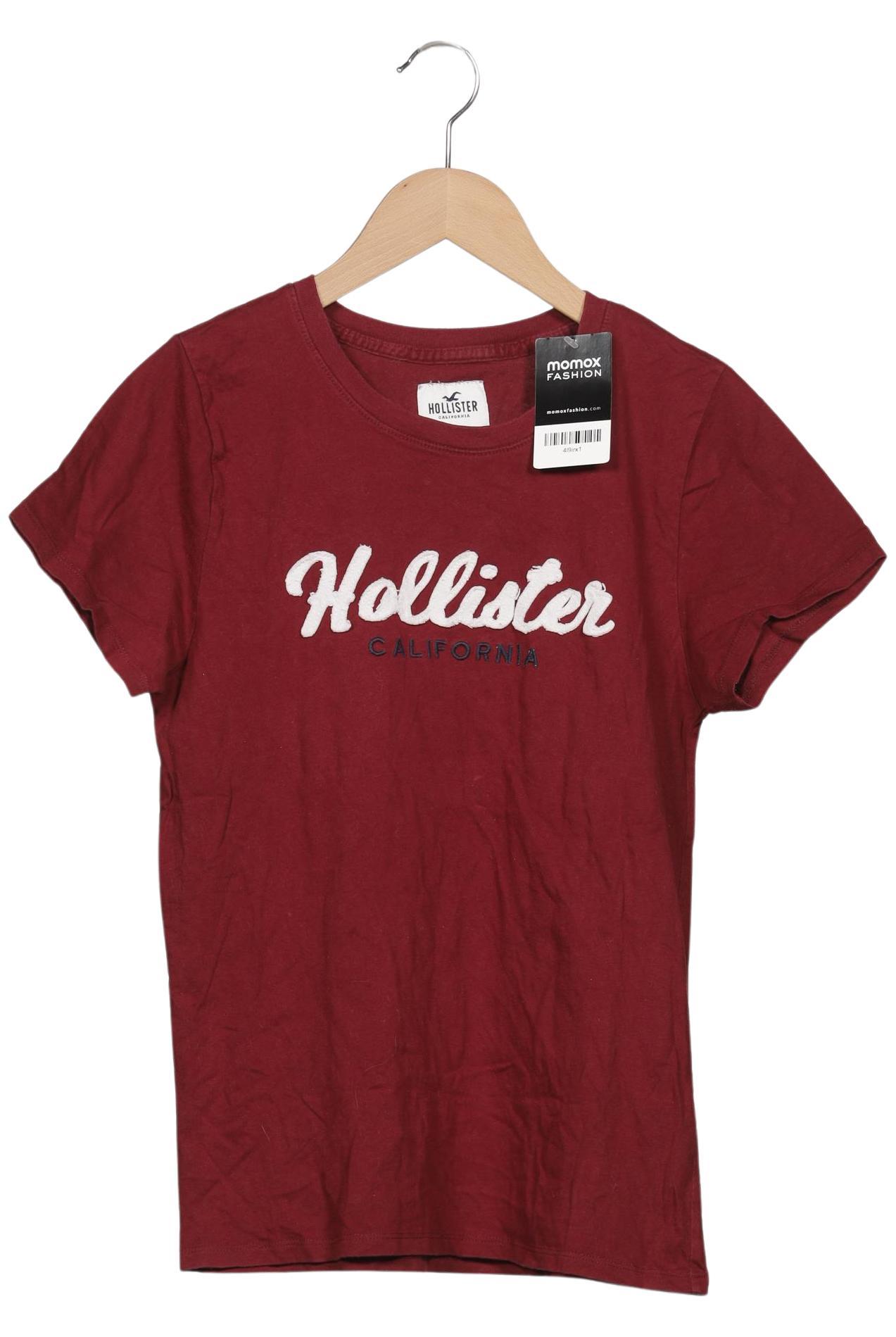 

Hollister Damen T-Shirt, bordeaux, Gr. 38