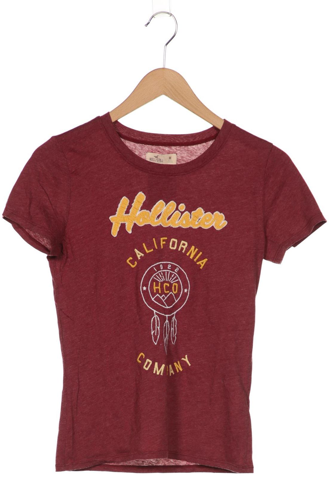 

Hollister Damen T-Shirt, bordeaux, Gr. 38