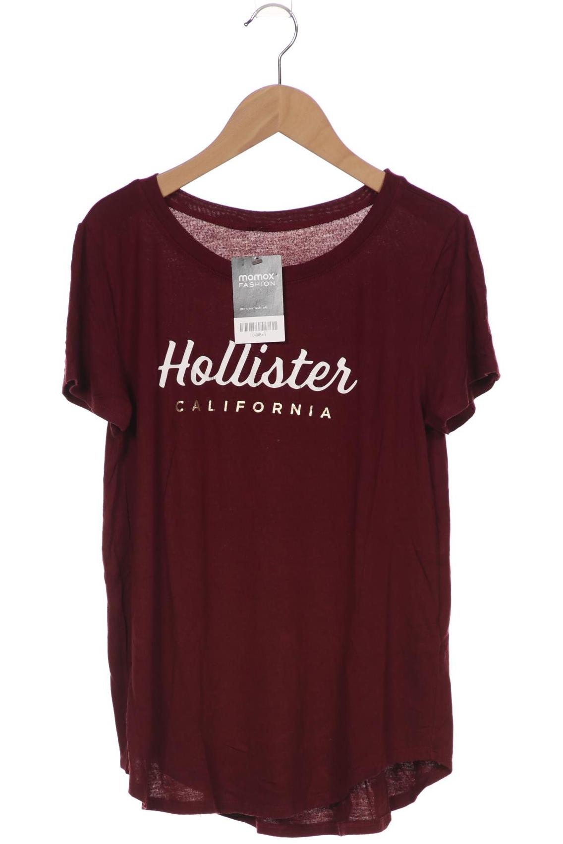 

Hollister Damen T-Shirt, bordeaux, Gr. 36