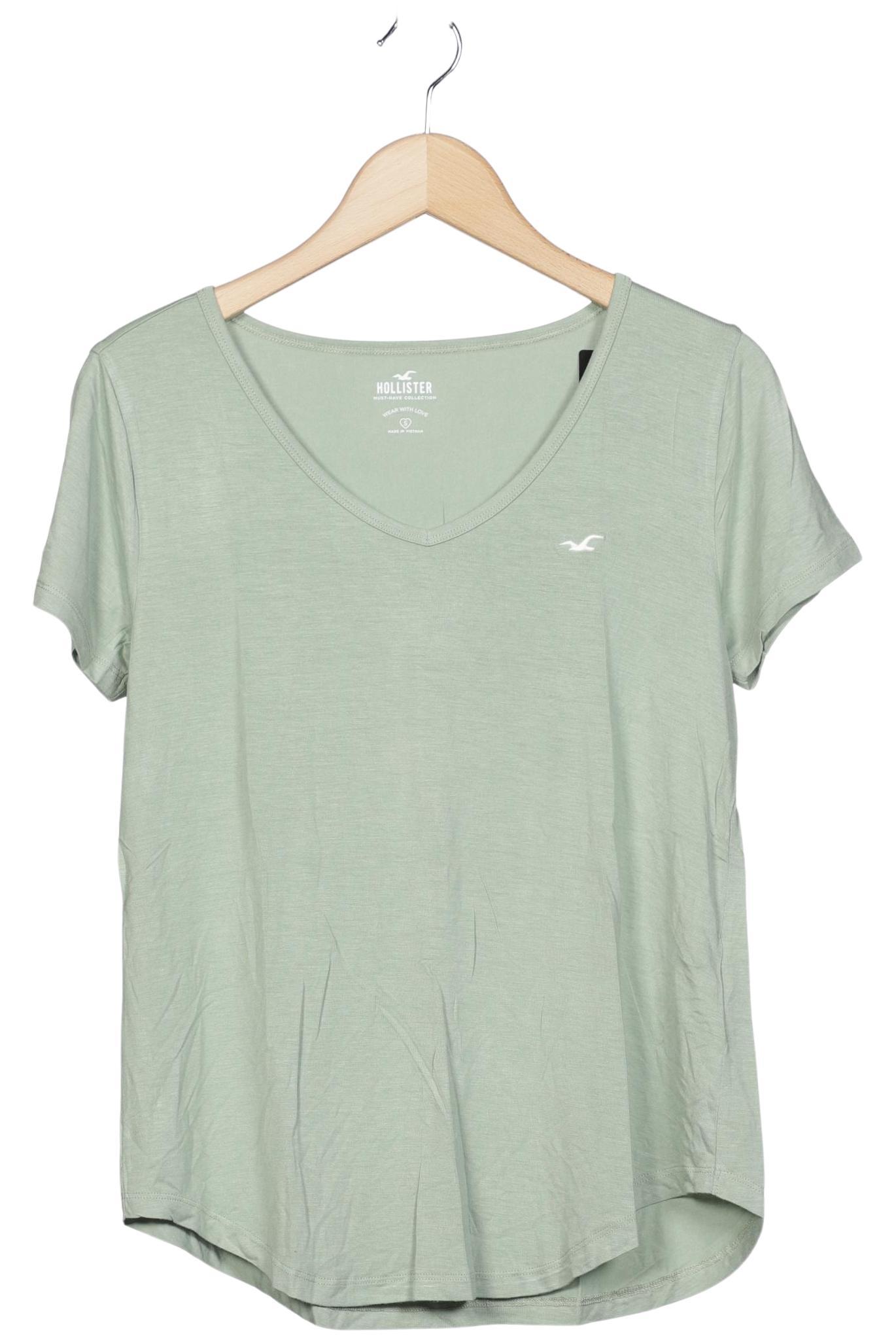 

Hollister Damen T-Shirt, hellgrün, Gr. 36
