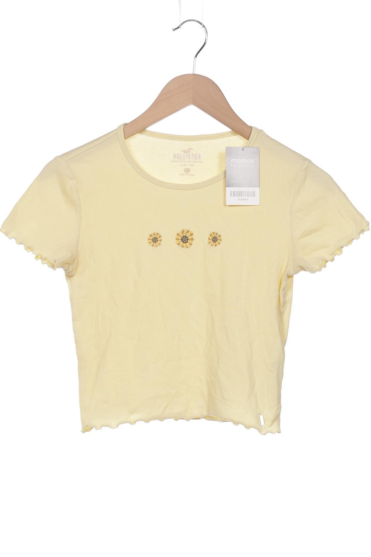 

Hollister Damen T-Shirt, gelb, Gr. 32