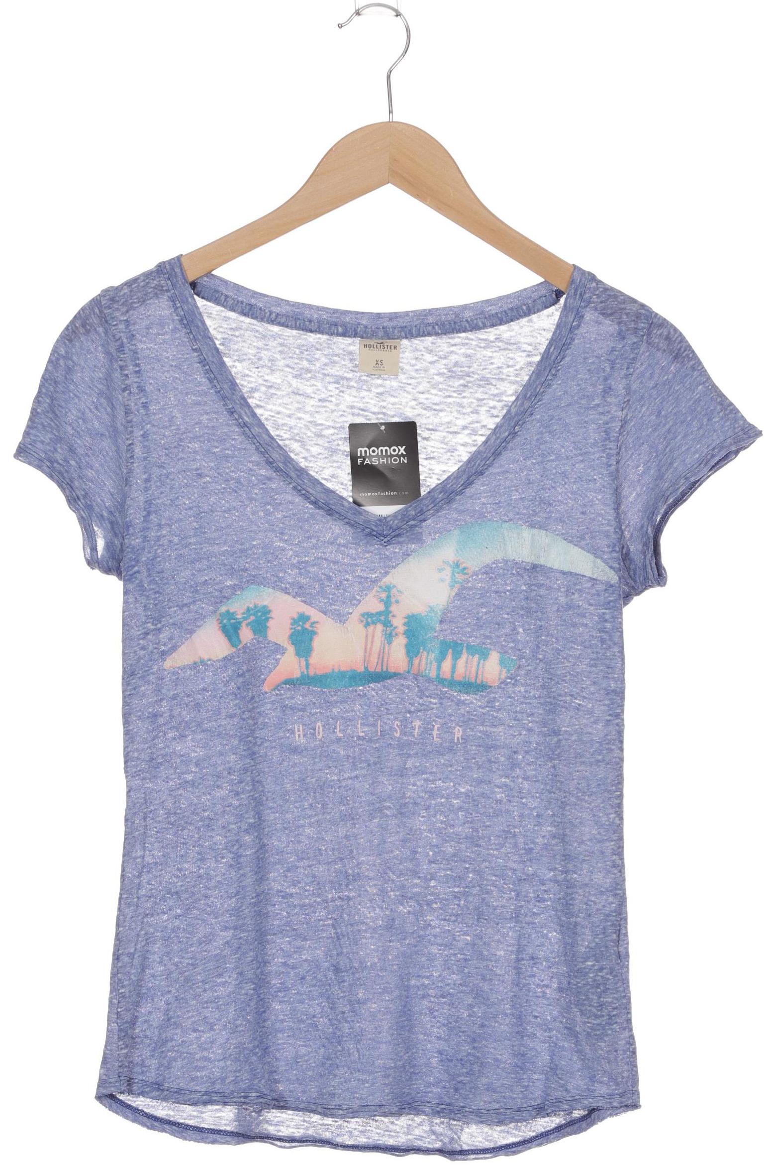 

Hollister Damen T-Shirt, blau, Gr.