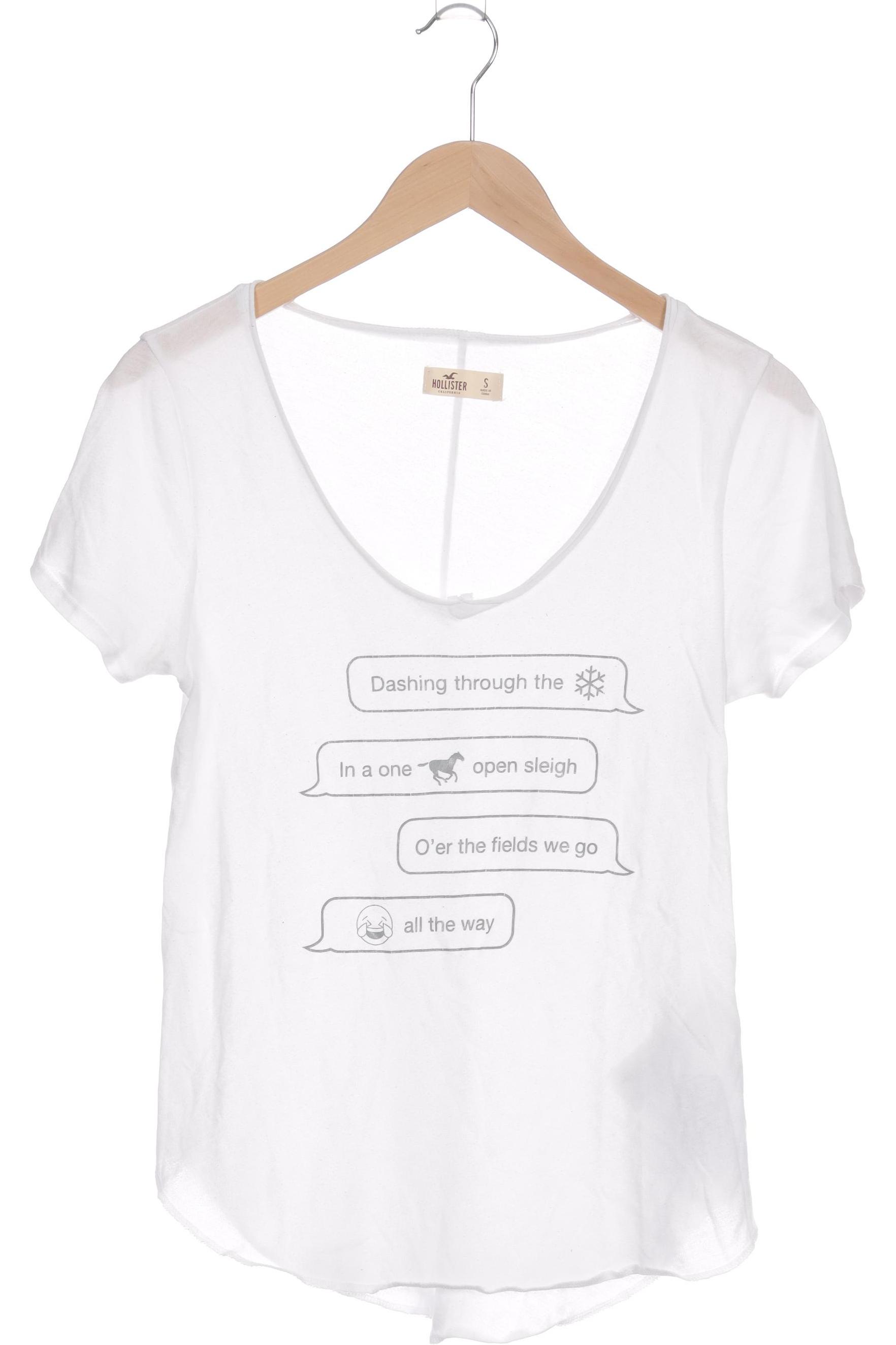 

Hollister Damen T-Shirt, weiß, Gr.