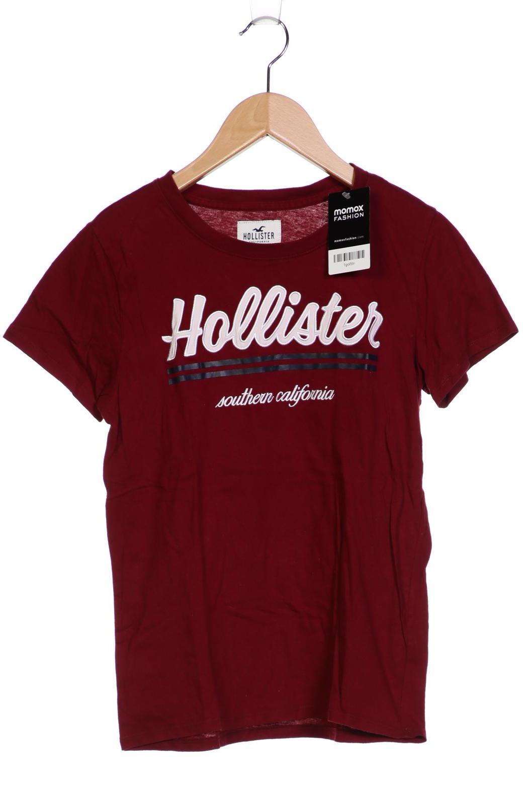 

Hollister Damen T-Shirt, bordeaux, Gr. 36