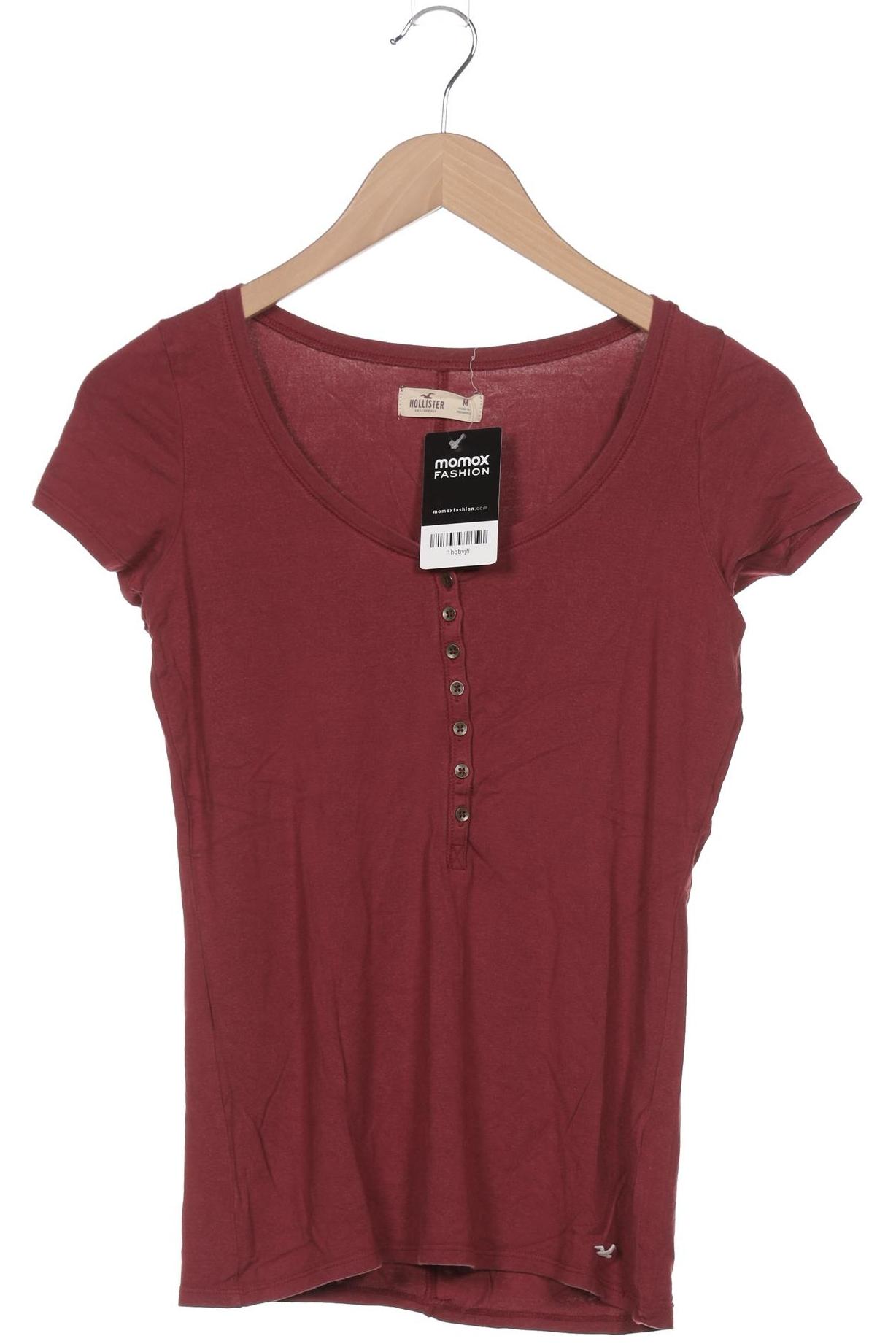 

Hollister Damen T-Shirt, bordeaux, Gr. 38