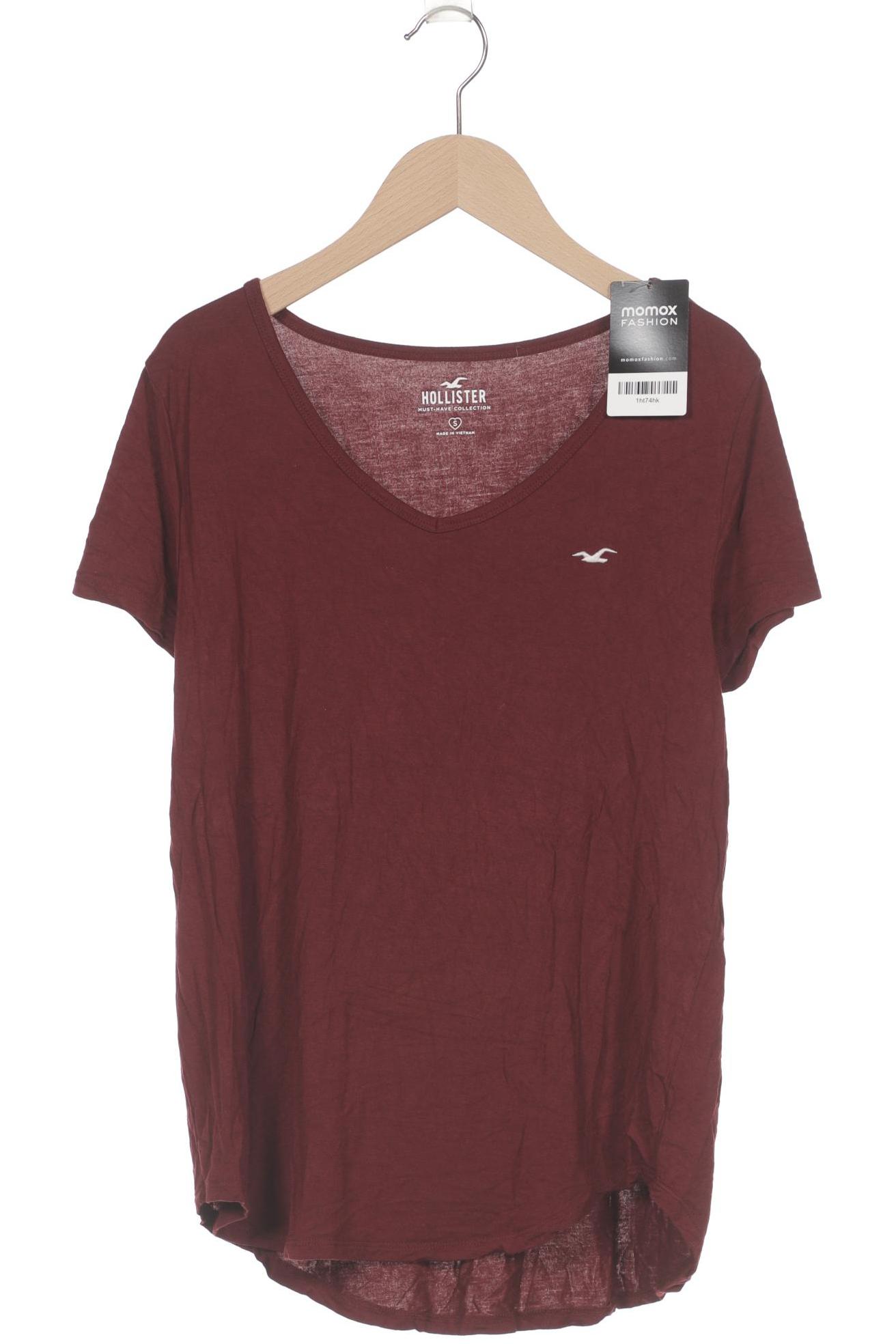 

Hollister Damen T-Shirt, bordeaux, Gr. 36