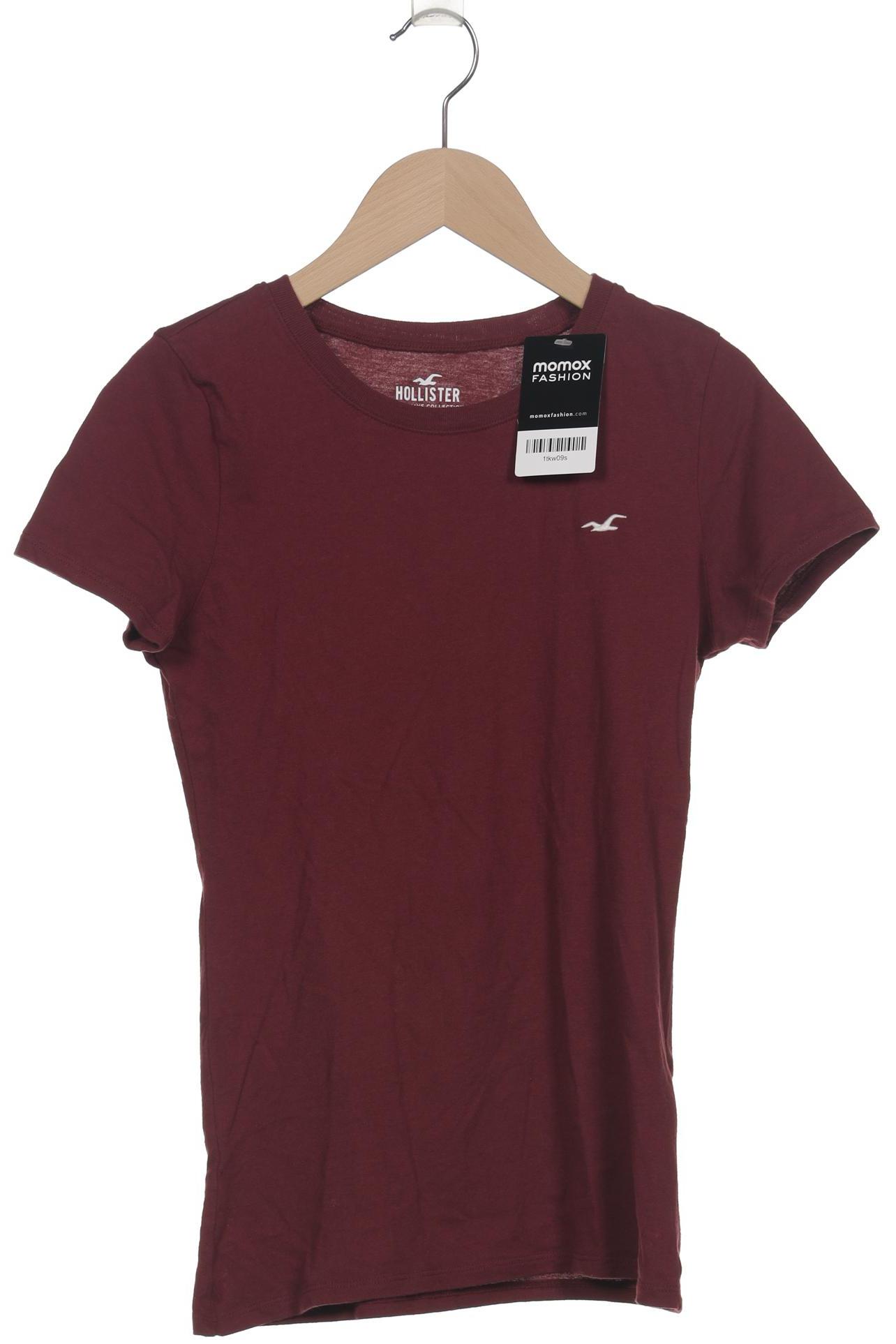 

Hollister Damen T-Shirt, bordeaux, Gr. 36
