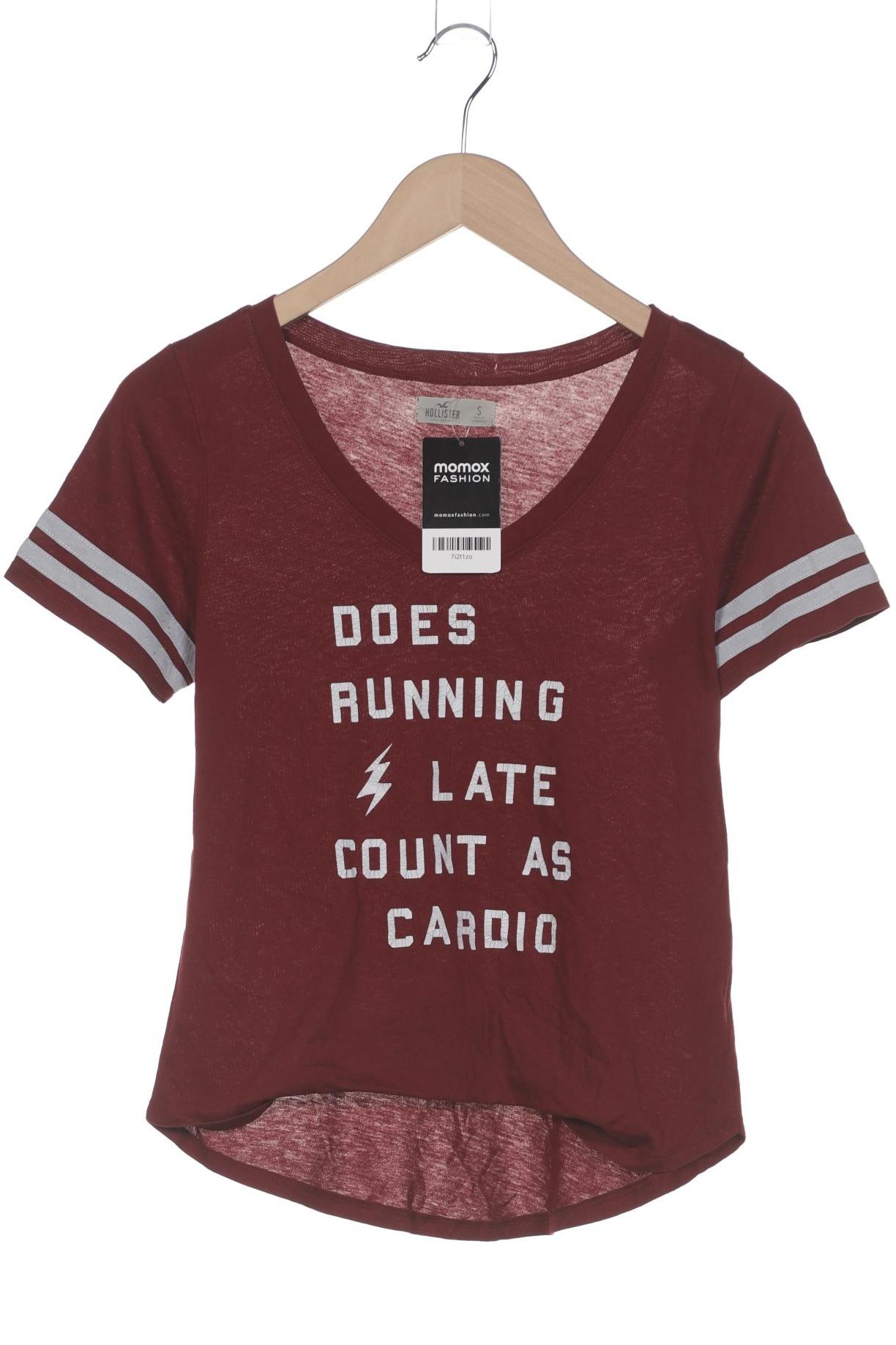 

Hollister Damen T-Shirt, bordeaux, Gr. 36