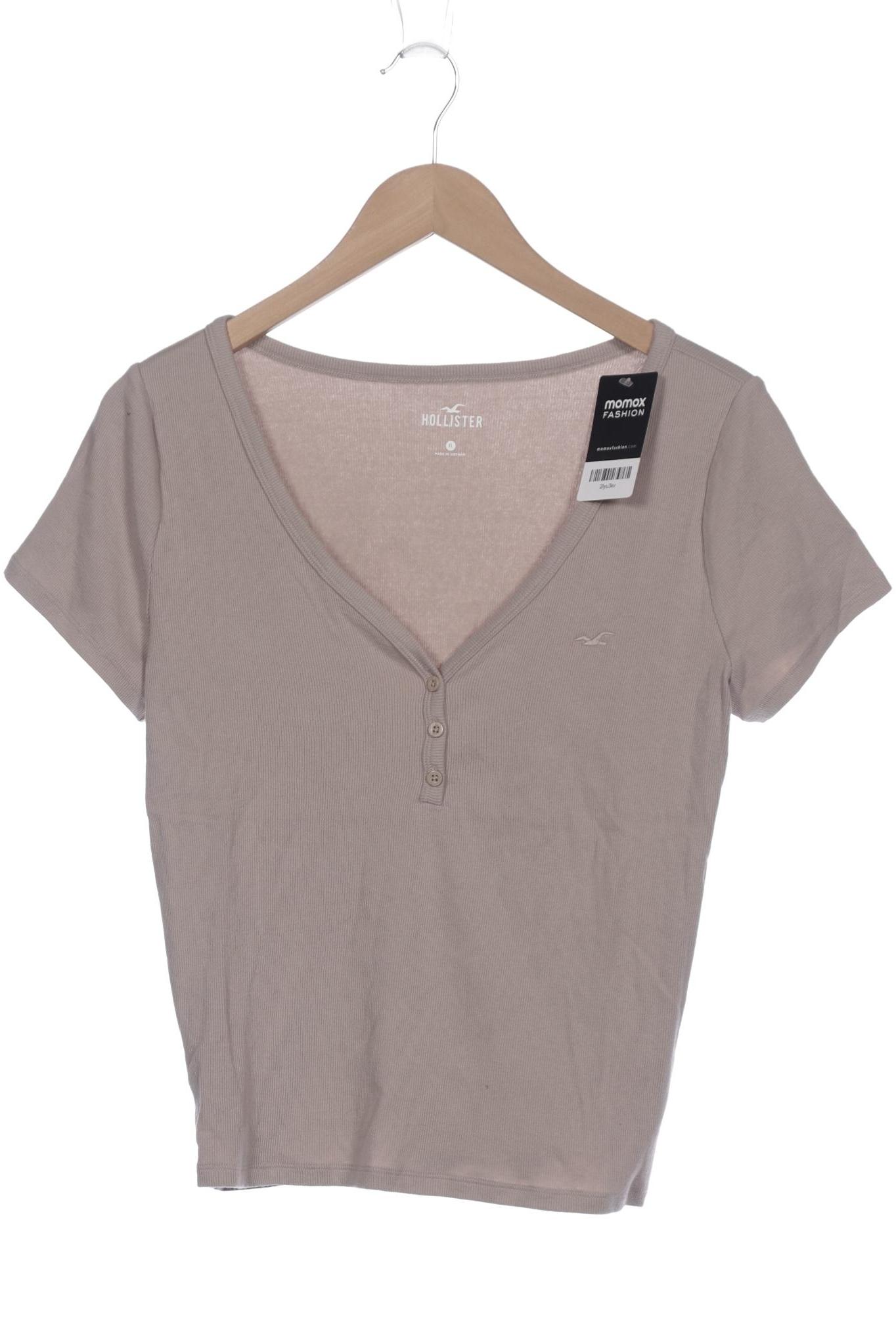 

Hollister Damen T-Shirt, beige, Gr. 44