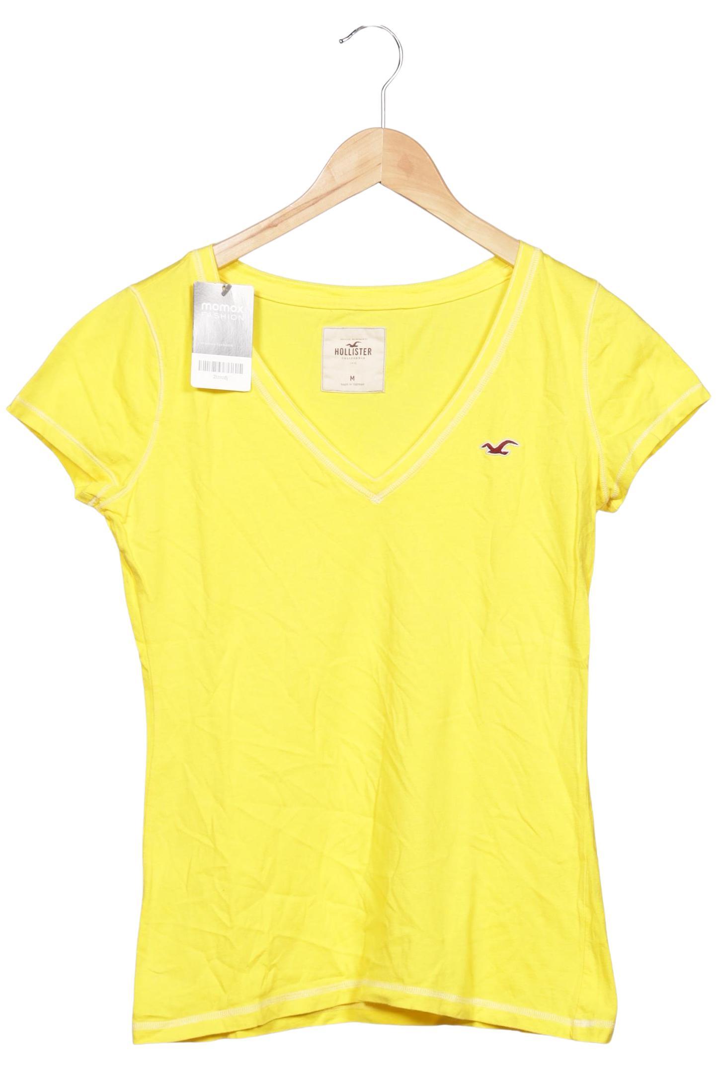 

Hollister Damen T-Shirt, gelb, Gr. 38