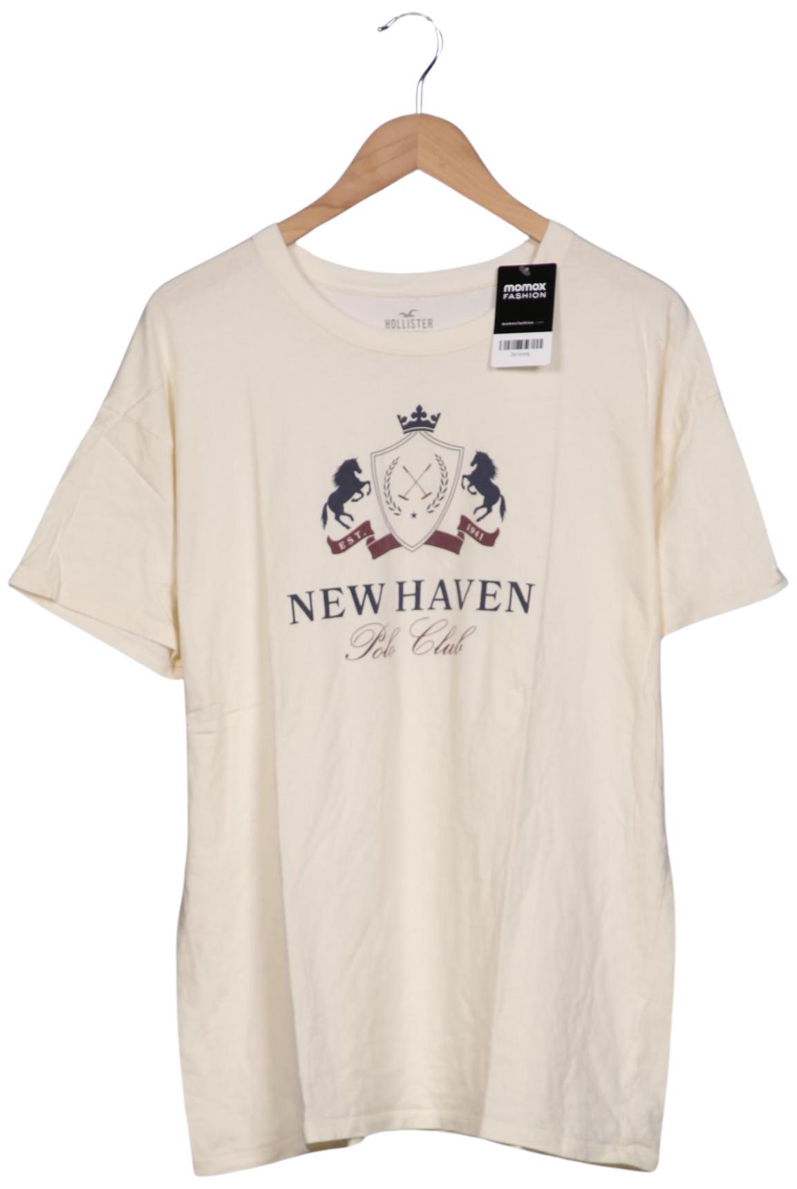 

Hollister Damen T-Shirt, cremeweiß, Gr. 42