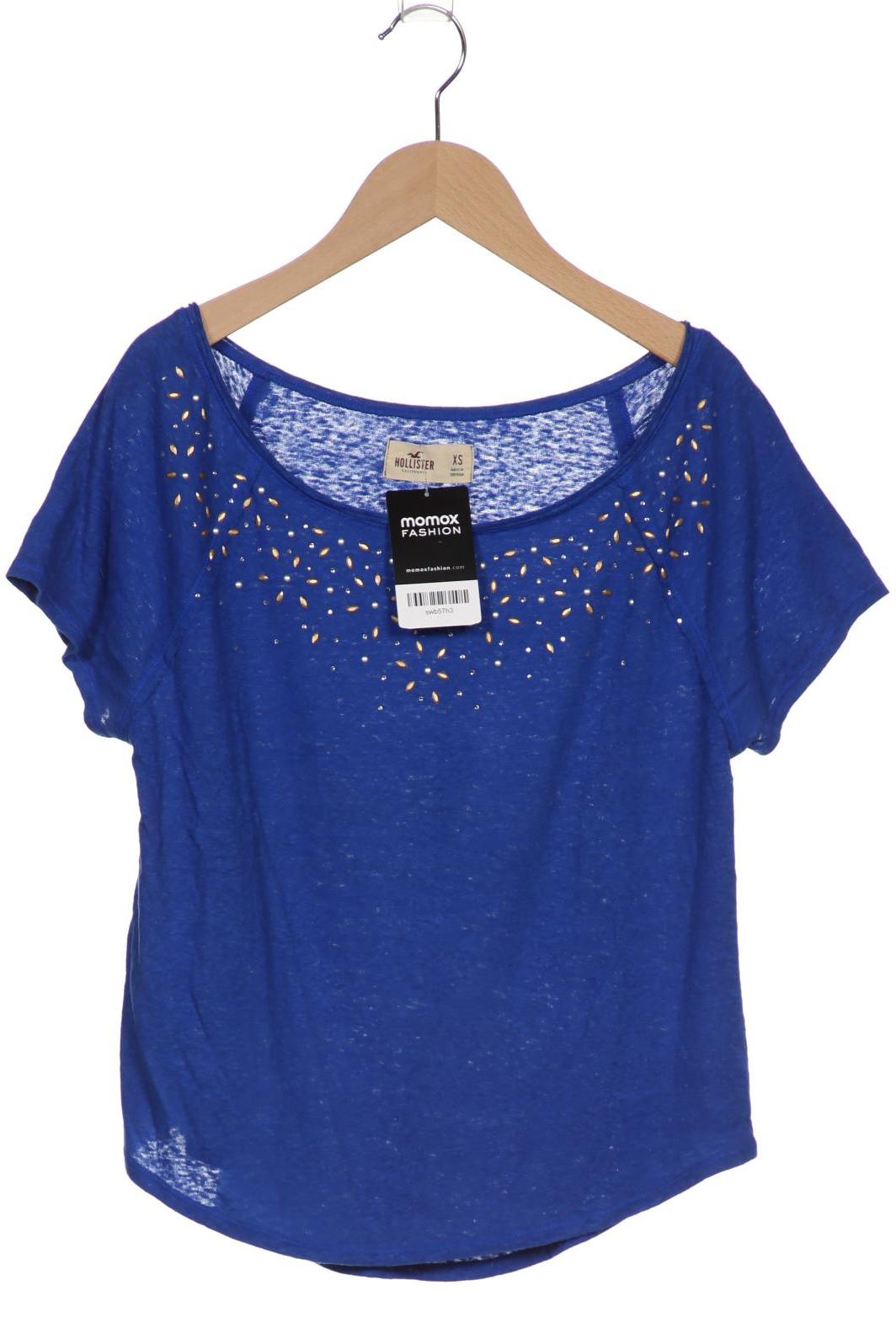 

Hollister Damen T-Shirt, blau, Gr. 34