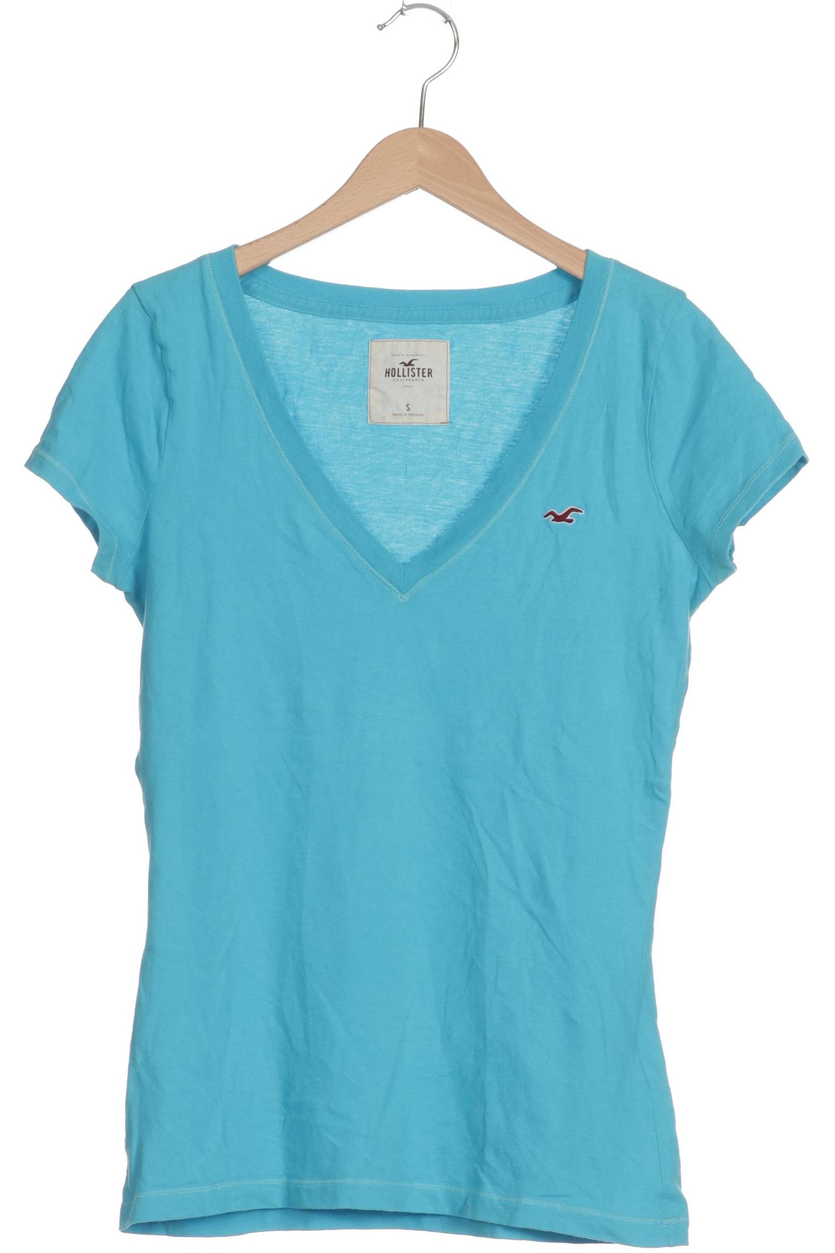 

Hollister Damen T-Shirt, blau, Gr. 36