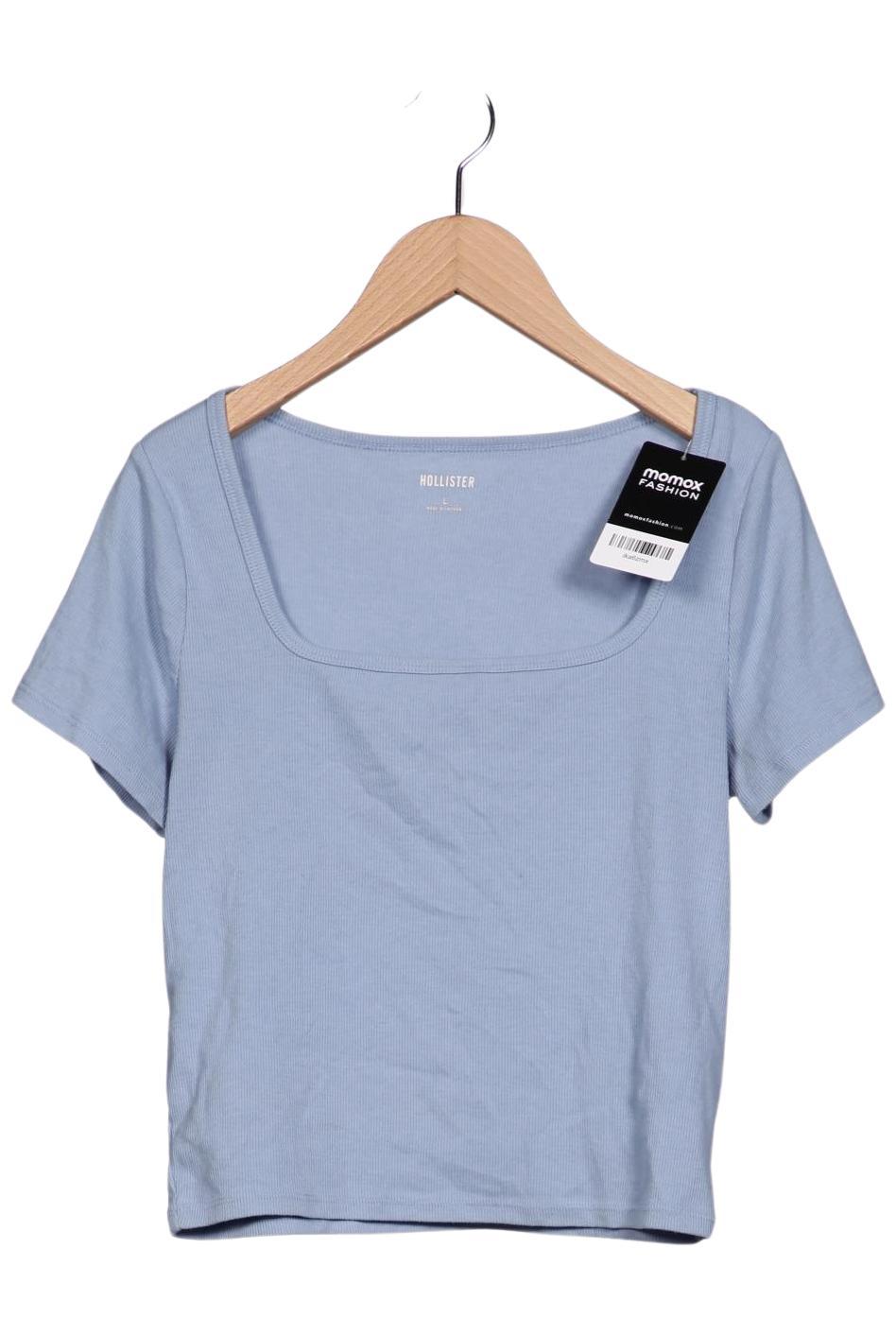 

Hollister Damen T-Shirt, blau, Gr. 42