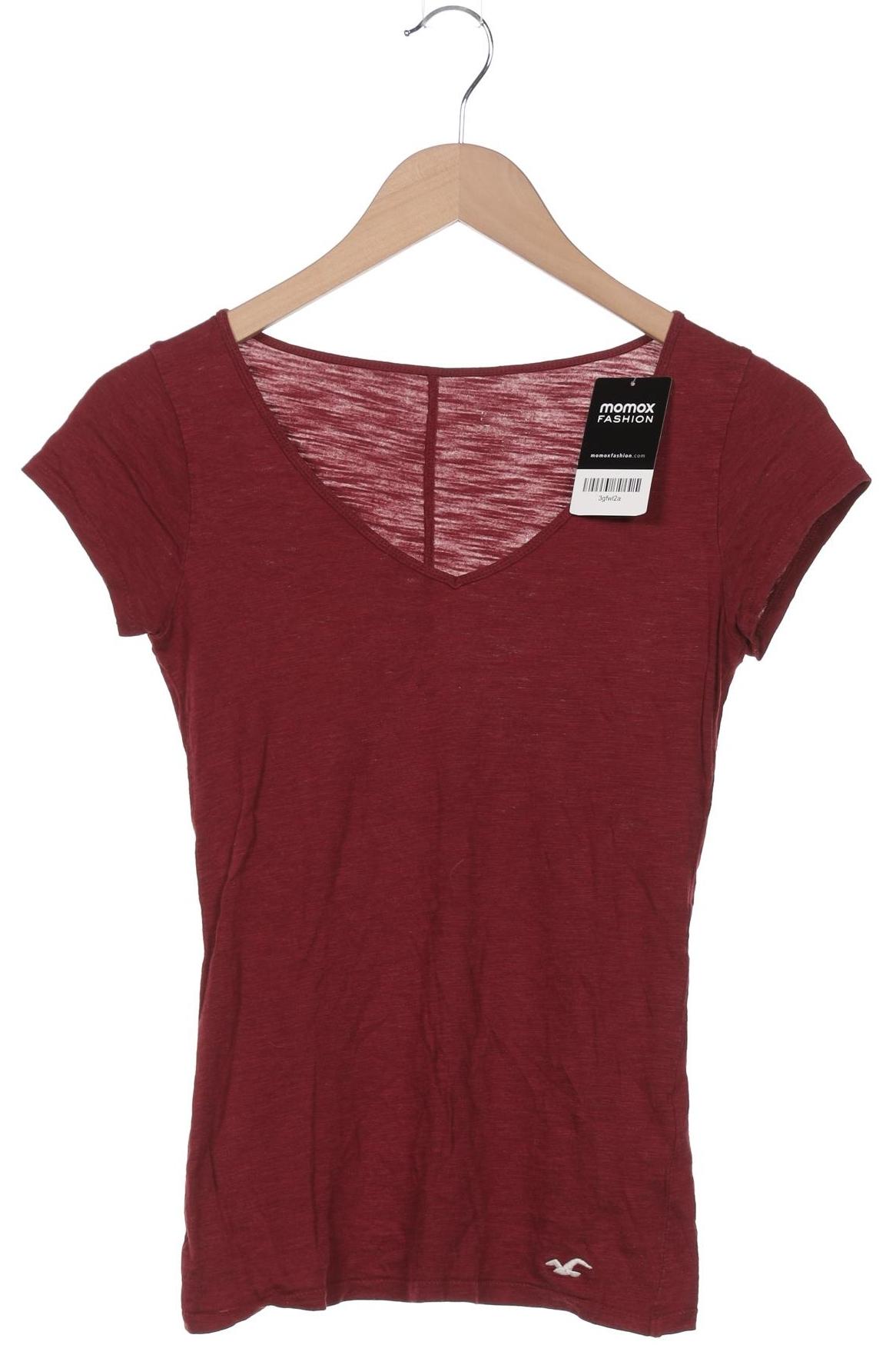 

Hollister Damen T-Shirt, bordeaux, Gr. 34
